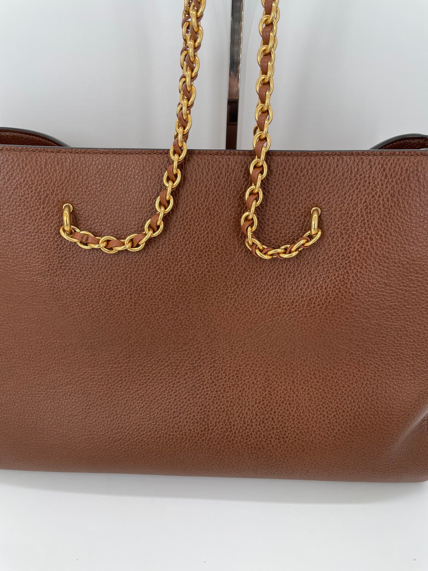 Preloved Mulberry Lily Chain Tote Bag