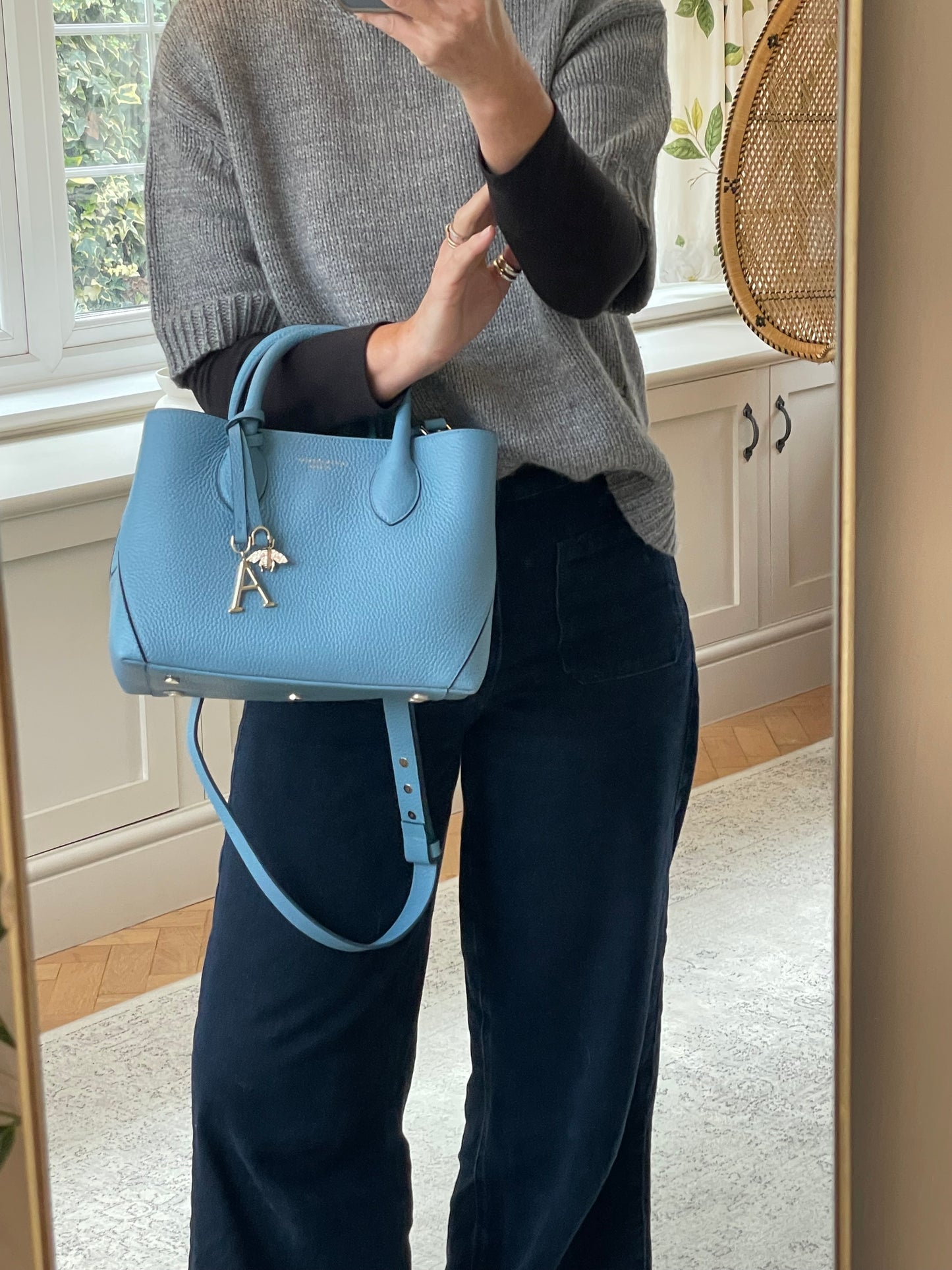 Preloved Aspinal of London Midi Tote Bag