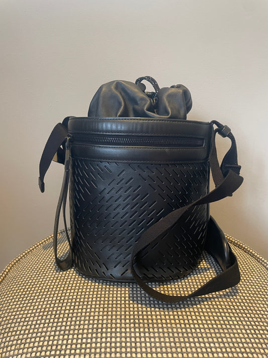 Preloved Bottega Veneta Perforated Bucket Bag