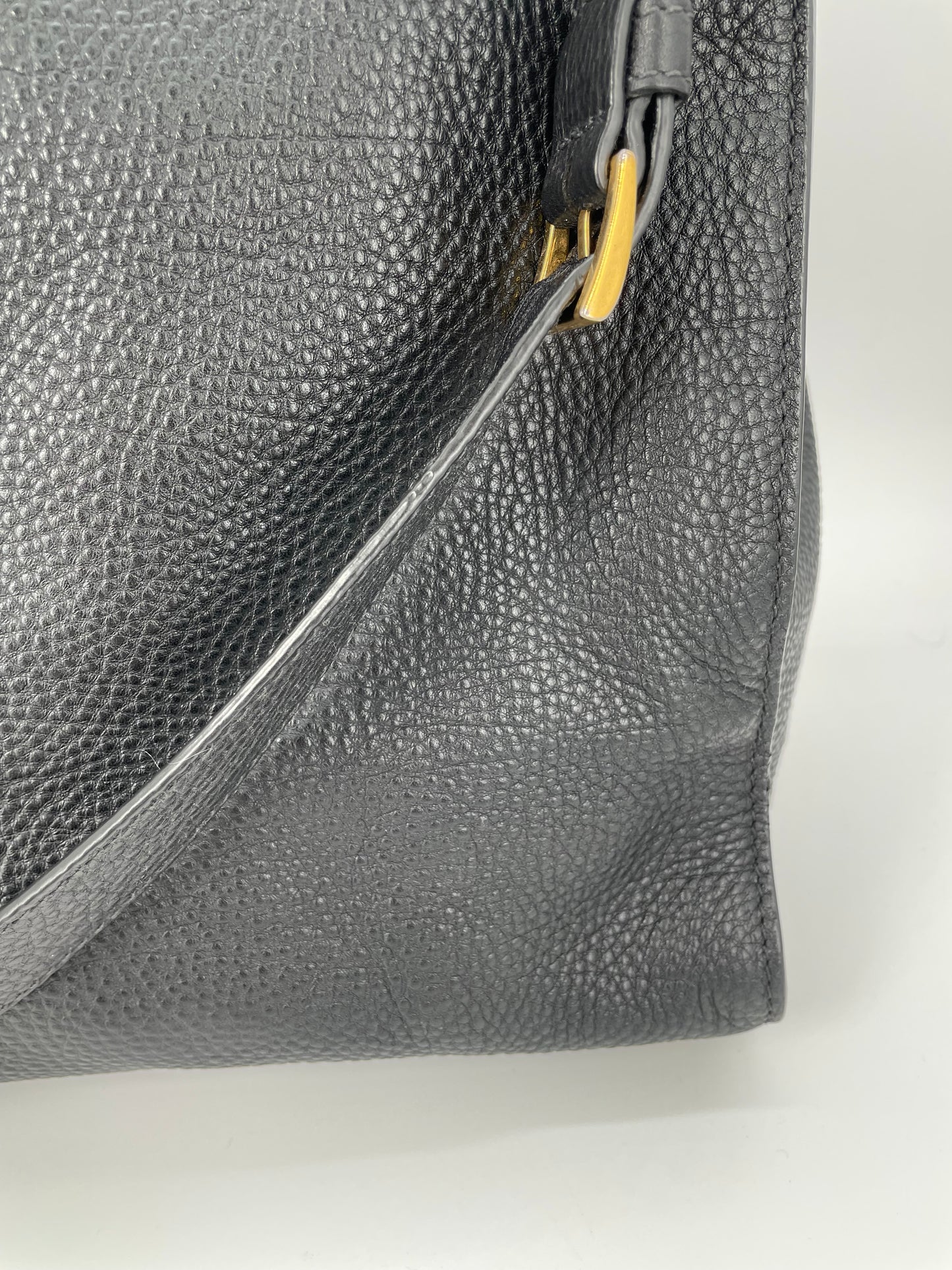 Preloved Prada Vitello Daino Tote Bag with Long Strap