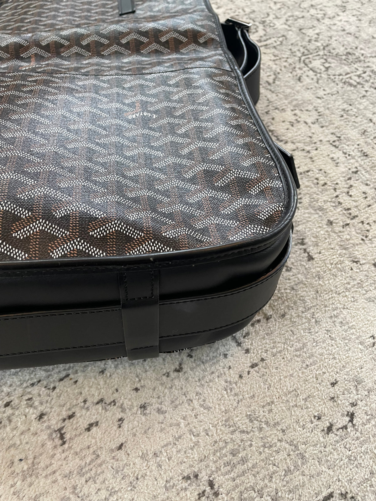 Preloved Goyard Goyardine Belvedere Messenger Bag, GM