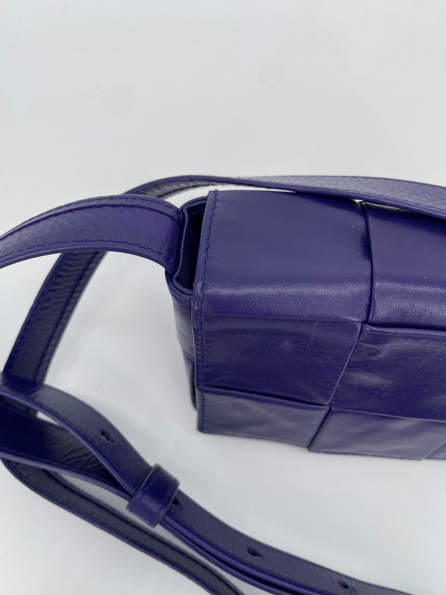 Preloved Bottega Veneta Paper Maxi Intreccio Cassette Crossbody Bag, Mini