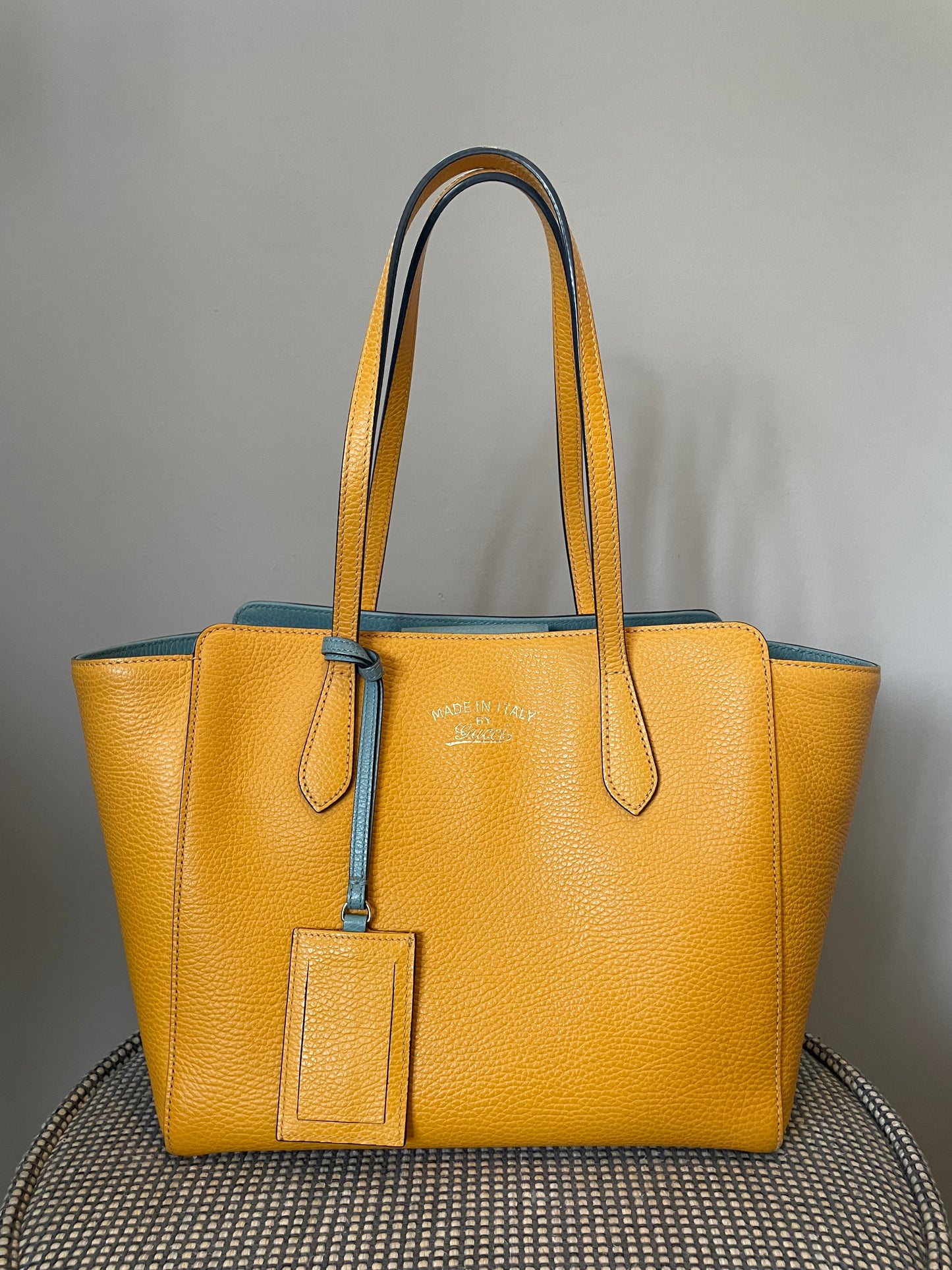 Preloved Gucci Swing Tote Bag, Small