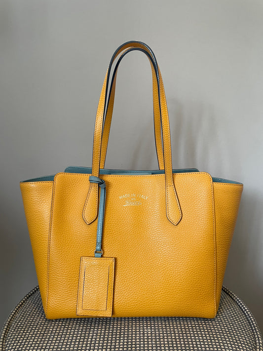Preloved Gucci Swing Tote Bag, Small