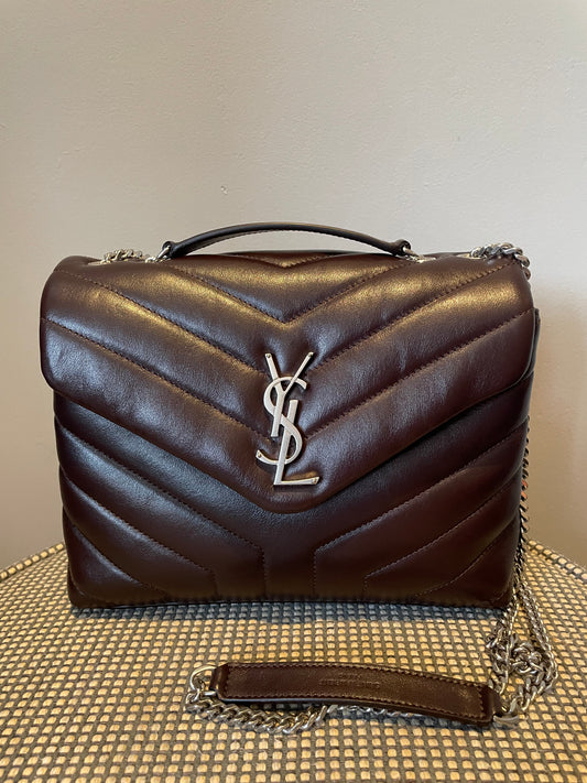 Preloved Yves Saint Laurent Quilted LouLou Shoulder Bag, Small