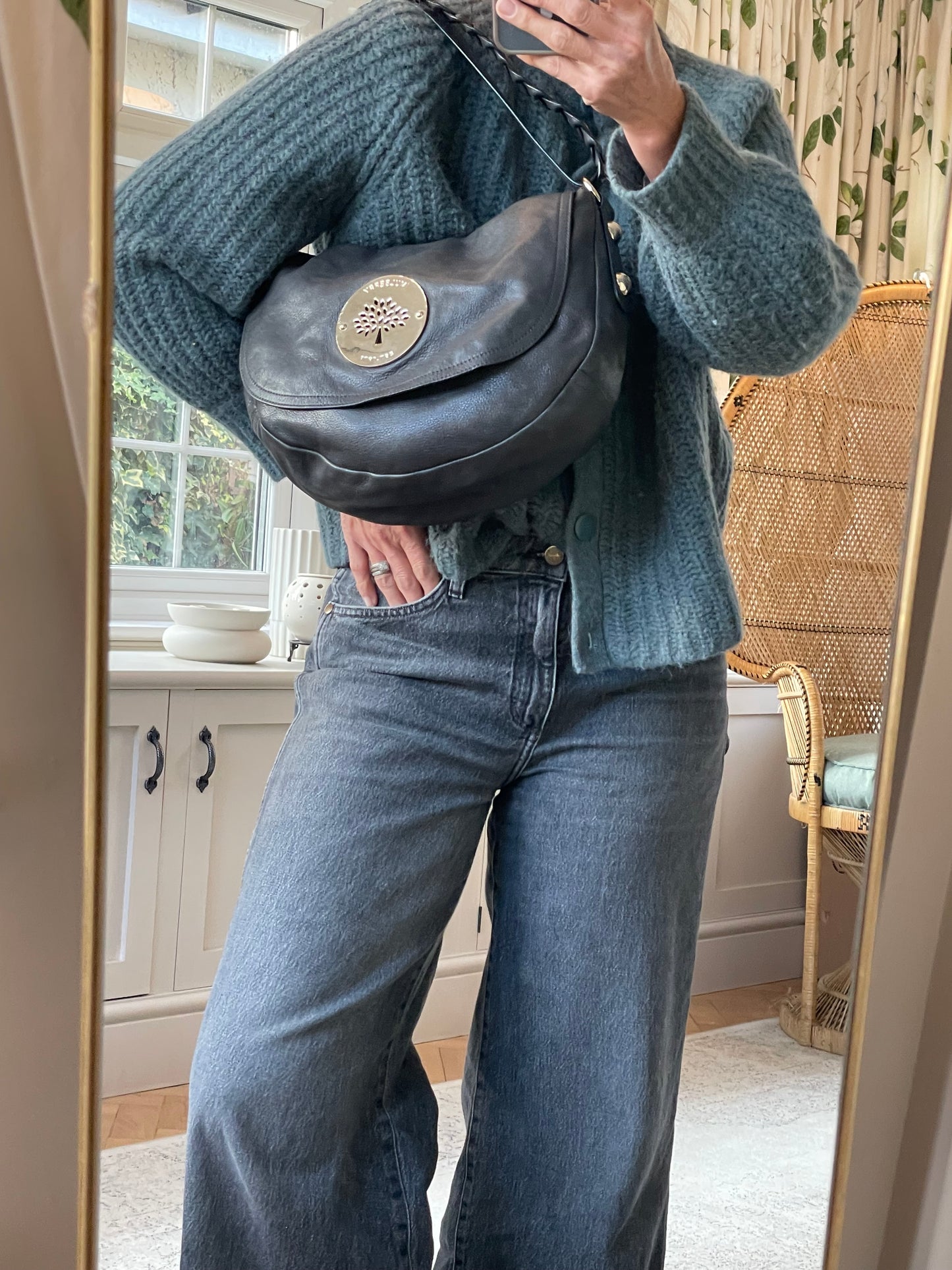 Preloved Mulberry Daria Satchel Shoulder Bag, Medium