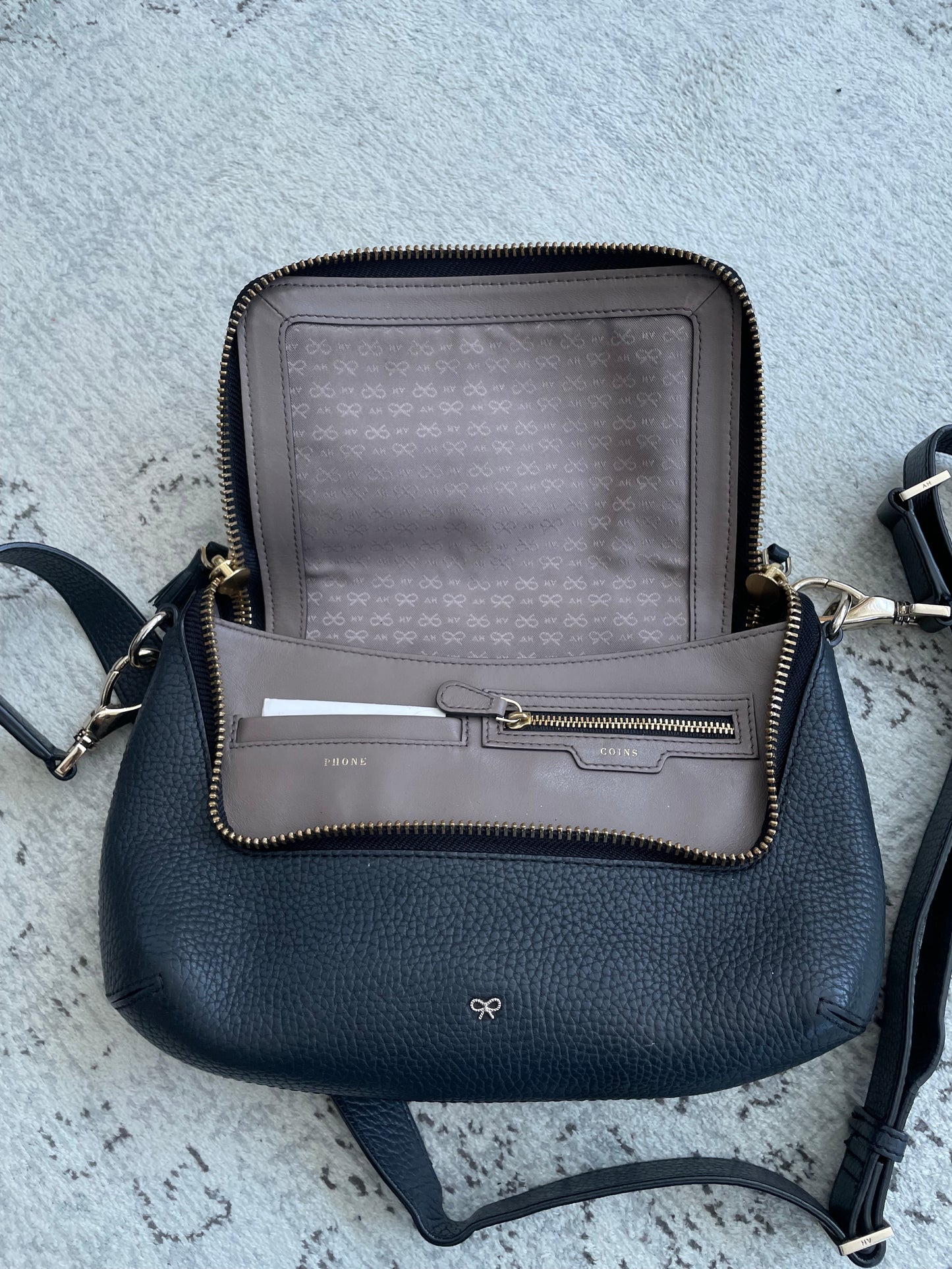 Preloved Anya Hindmarch Maxi Zip Satchel, Small