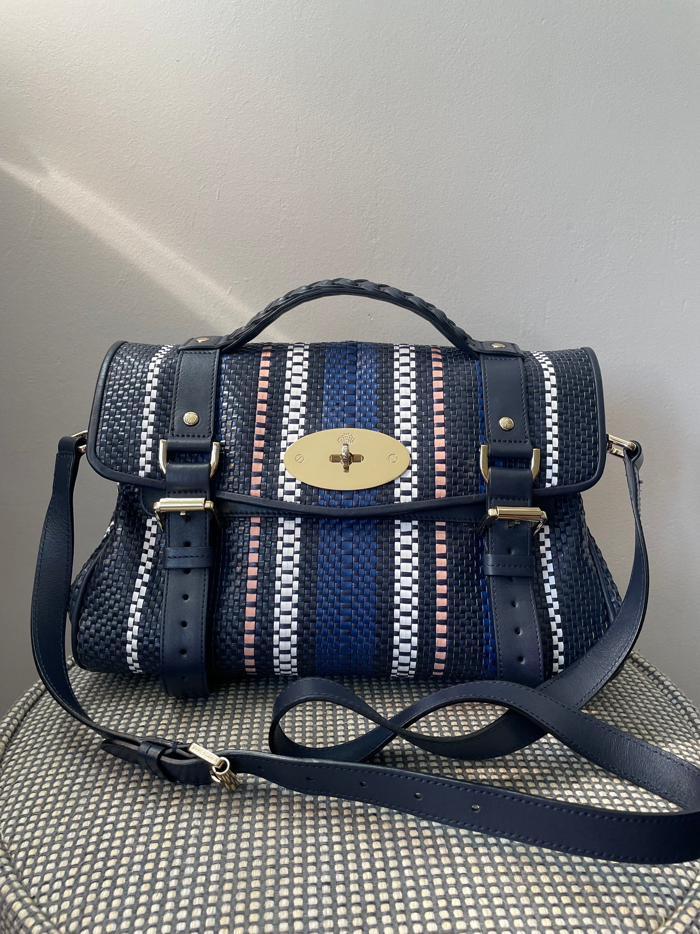 Preloved Mulberry Alexa Satchel Bag, Regular