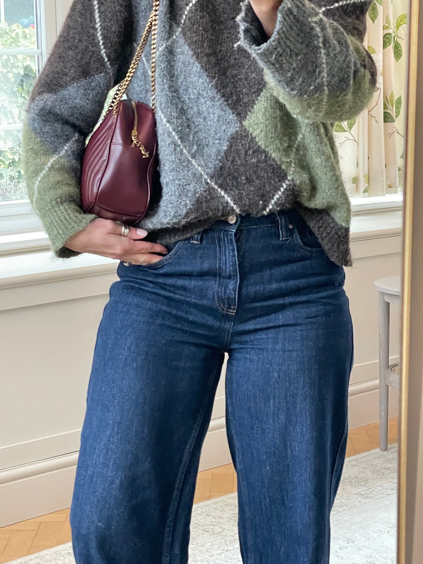 Preloved Saint Laurent Joan Camera Crossbody Bag, Medium