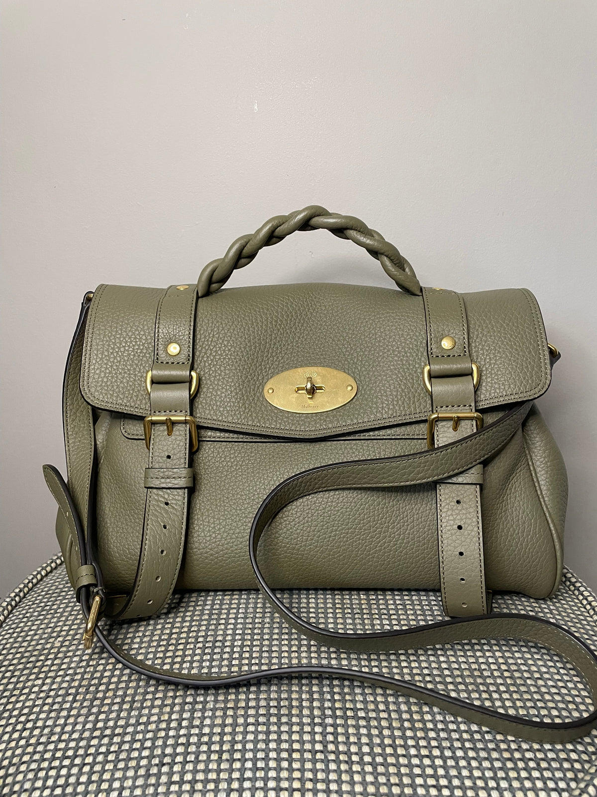 Preloved Mulberry Alexa Satchel Bag, Regular