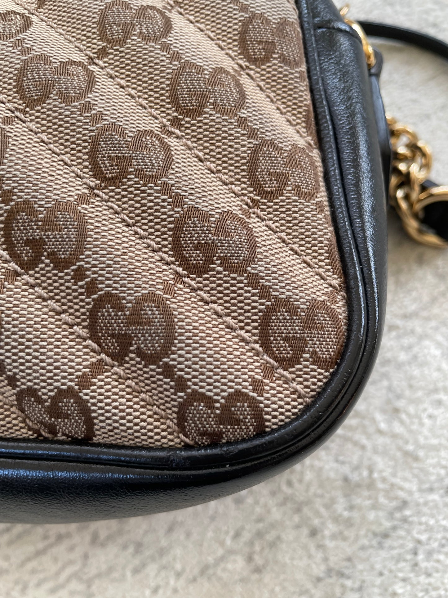 Preloved Gucci Matelasse Diagonal GG Marmont Bag, Small