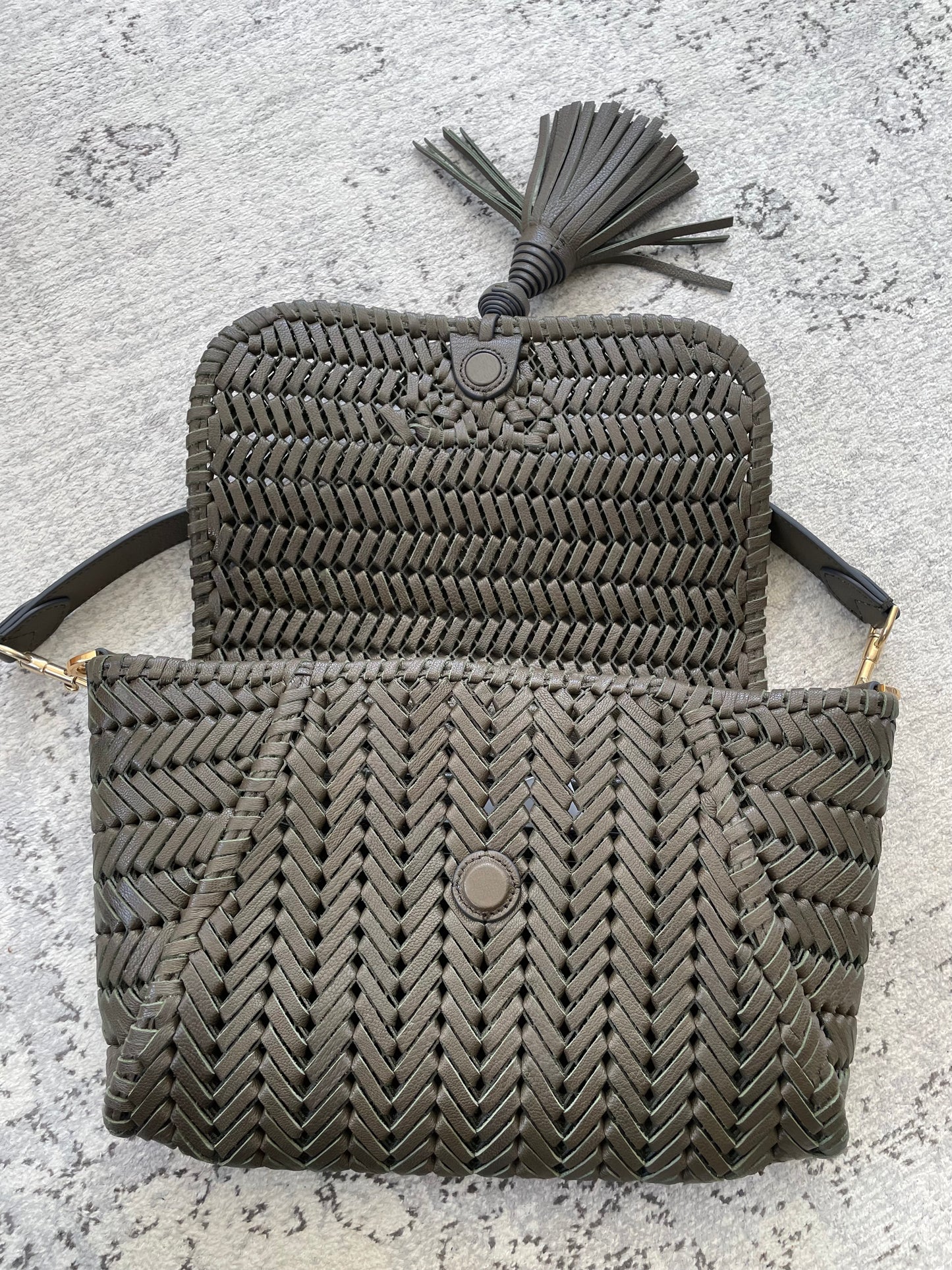 Preloved Anya Hindmarch Neeson Tassel Shoulder Bag