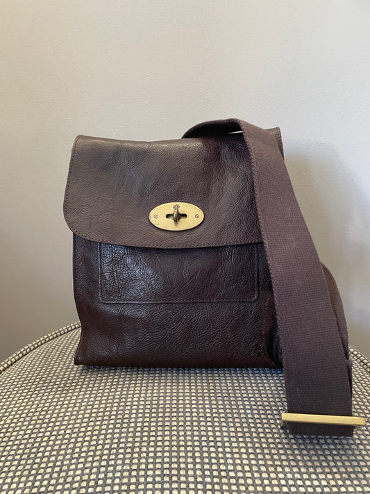 Preloved Mulberry Antony Messenger Crossbody Bag, Small