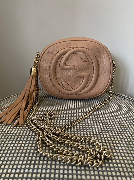 Preloved Gucci Soho Chain Crossbody Bag, Mini