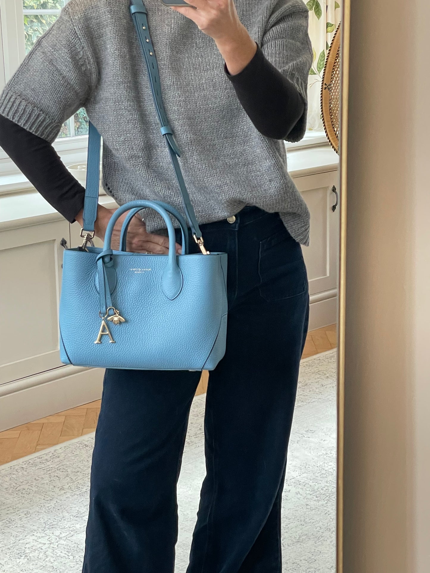 Preloved Aspinal of London Midi Tote Bag