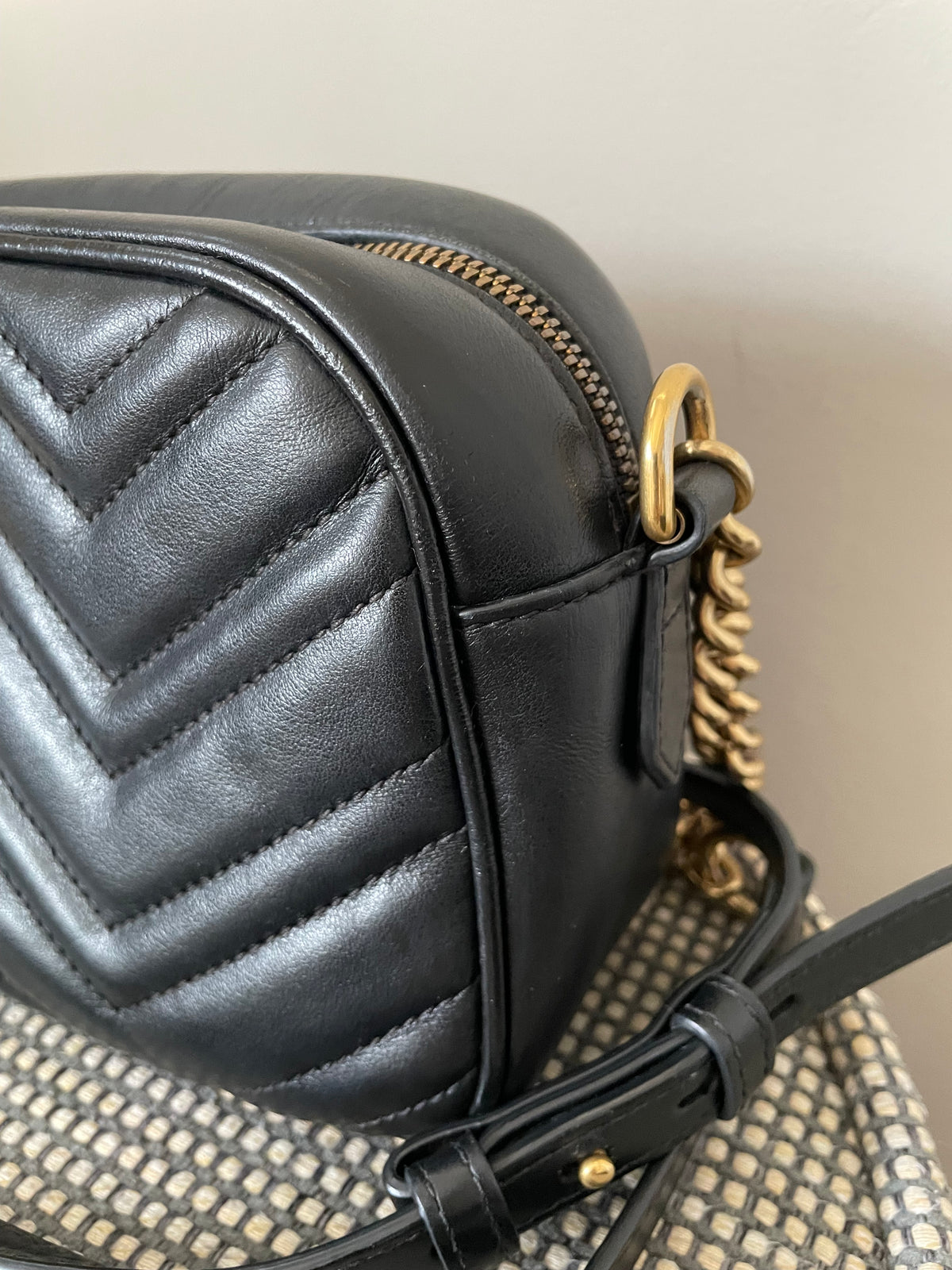 Preloved Gucci Marmont Shoulder Bag, Small