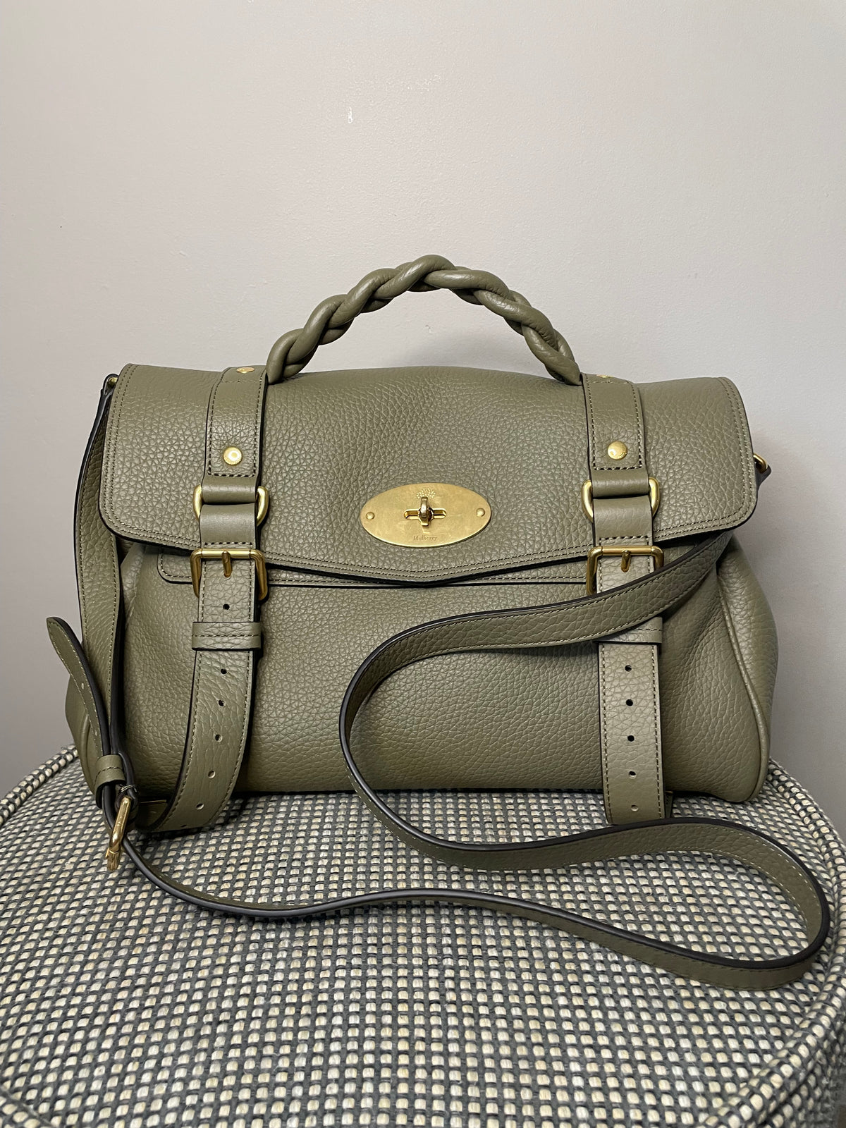 Preloved Mulberry Alexa Satchel Bag, Regular