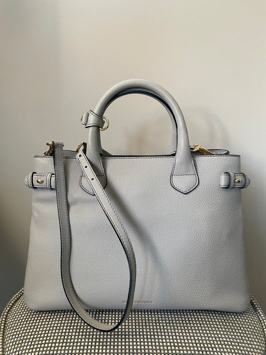 Preloved Burberry Banner Two Way Tote Bag, Medium