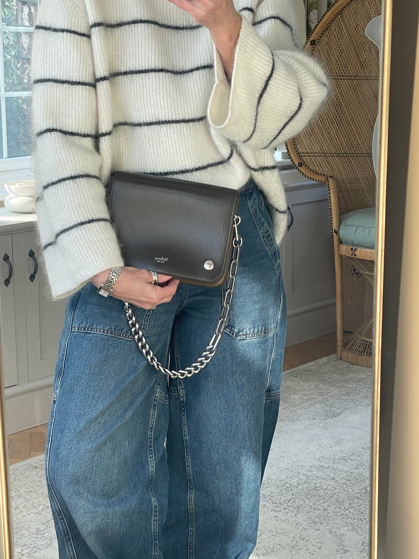 Preloved Mulberry Clifton Shoulder Bag/Clutch