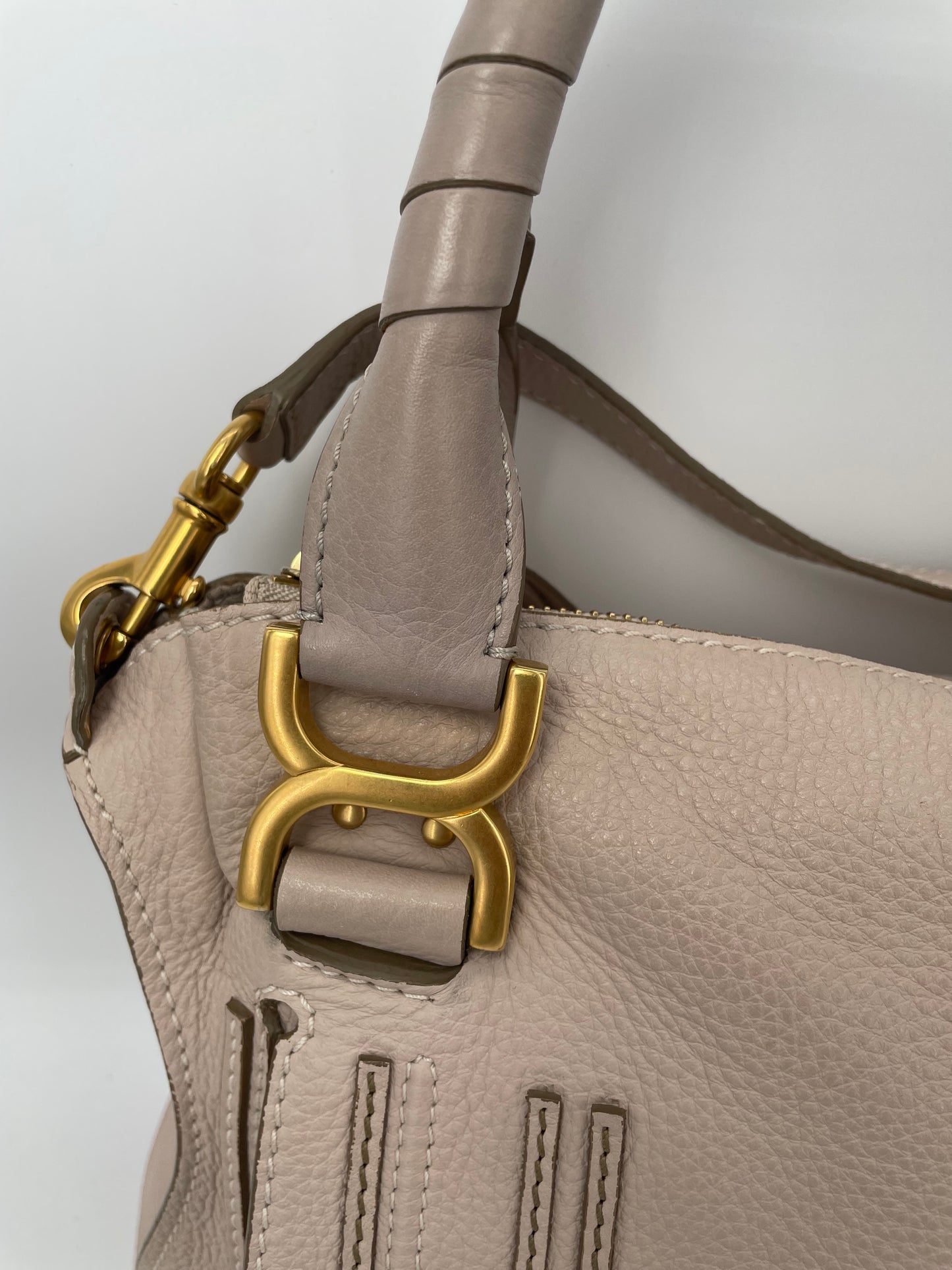Preloved Chloe Marcie Two Handle Satchel Bag with Long Strap