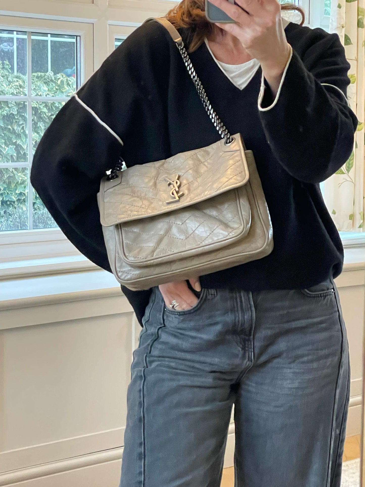 Preloved Saint Laurent Niki Shoulder Bag, Medium
