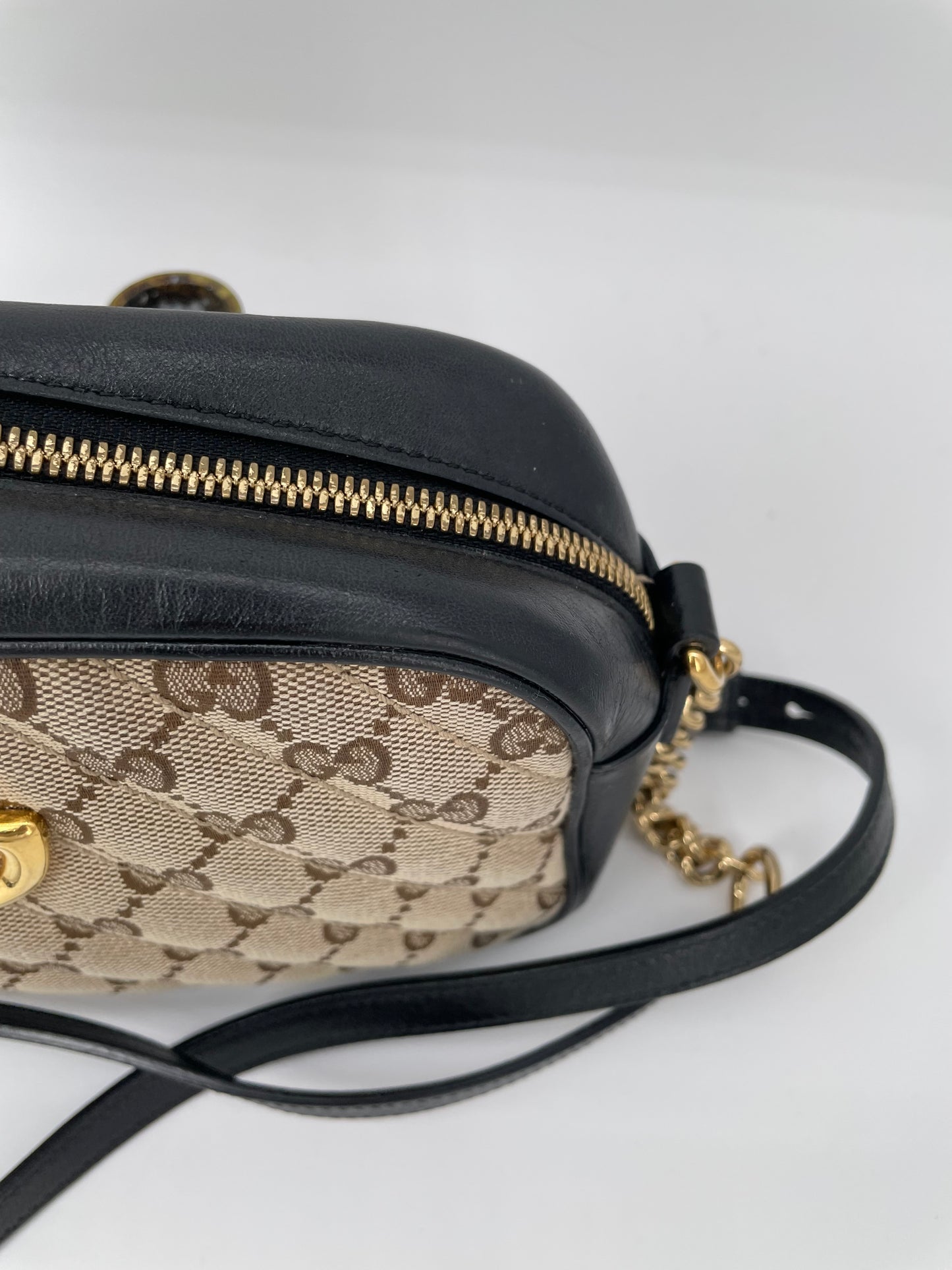 Preloved Gucci Matelasse Diagonal GG Marmont Bag, Small