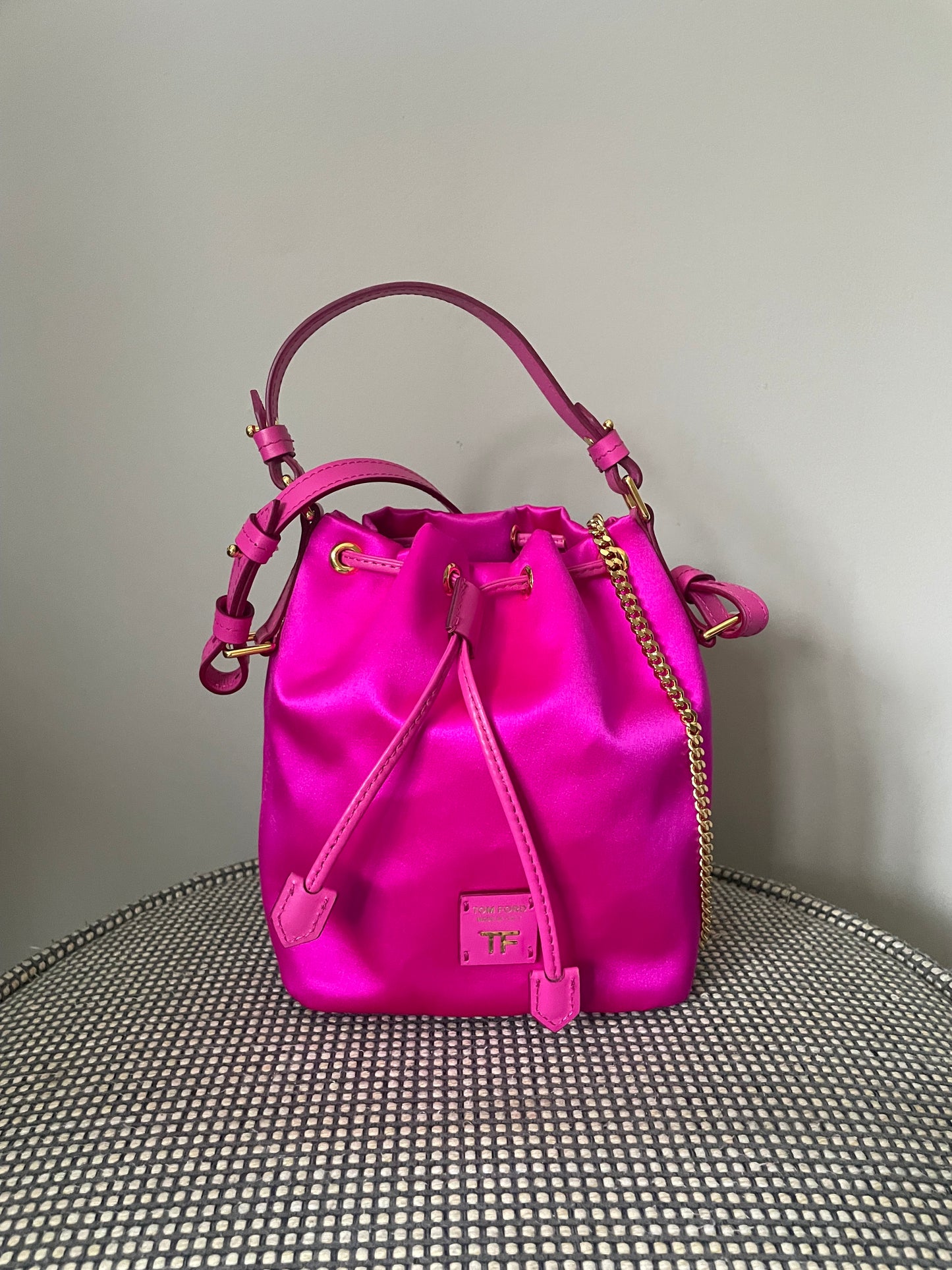 Preloved Tom Ford Disco Two Way Bucket Bag, Small