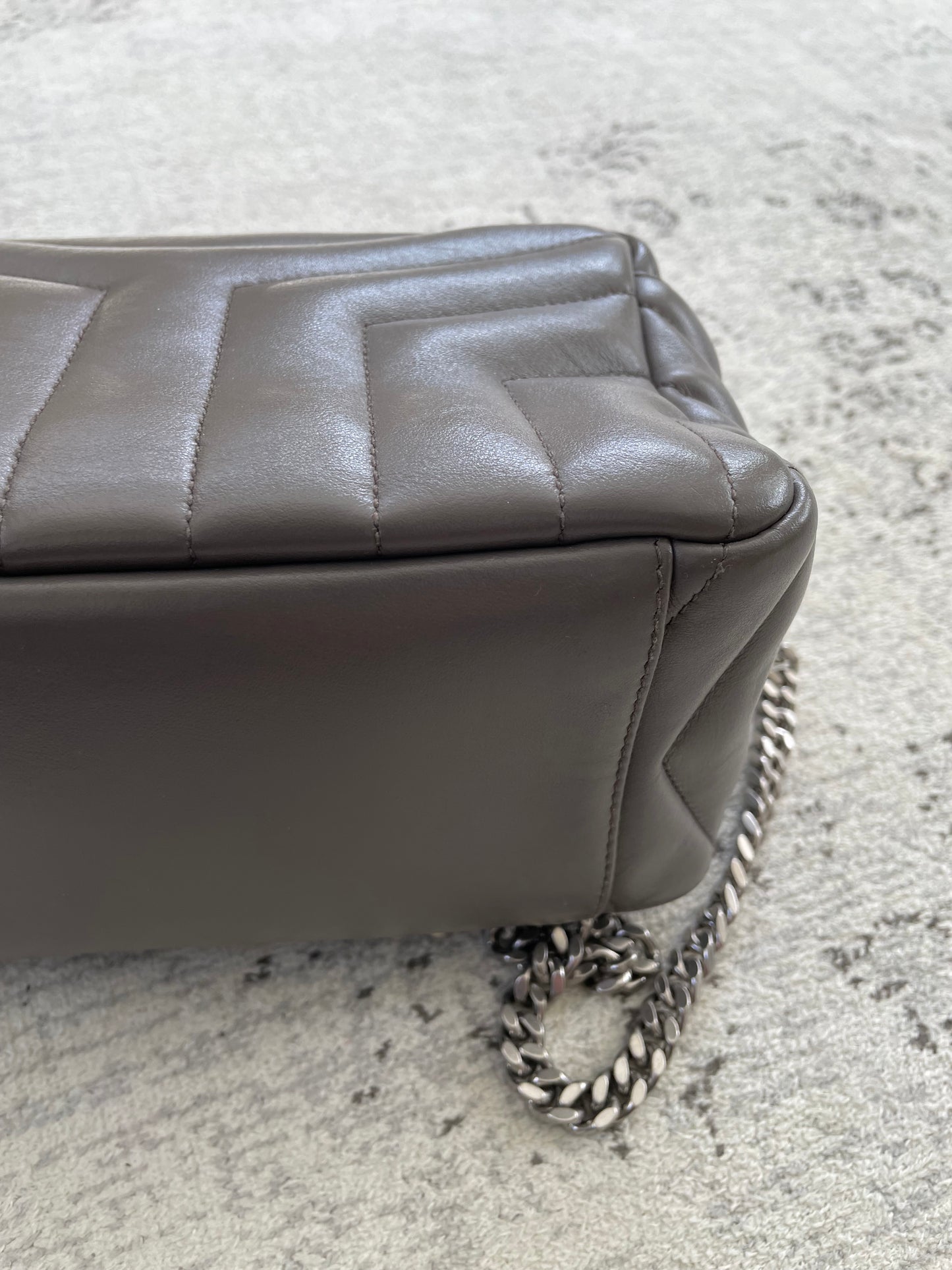 Preloved Saint Laurent Loulou Bowling Bag, Small