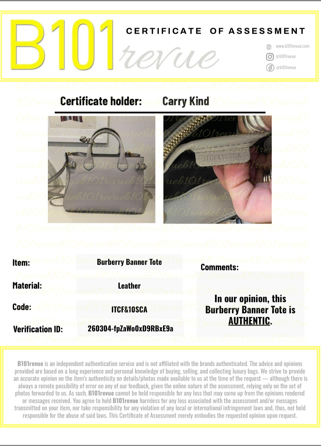 Preloved Burberry Banner Two Way Tote Bag, Medium