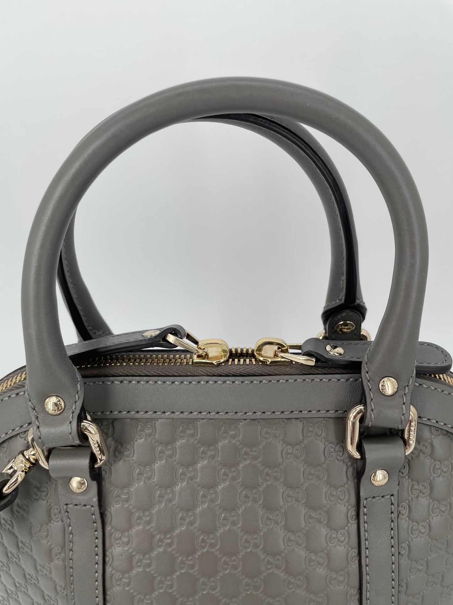 Preloved Gucci Guccissima Dome Shoulder Bag, Mini