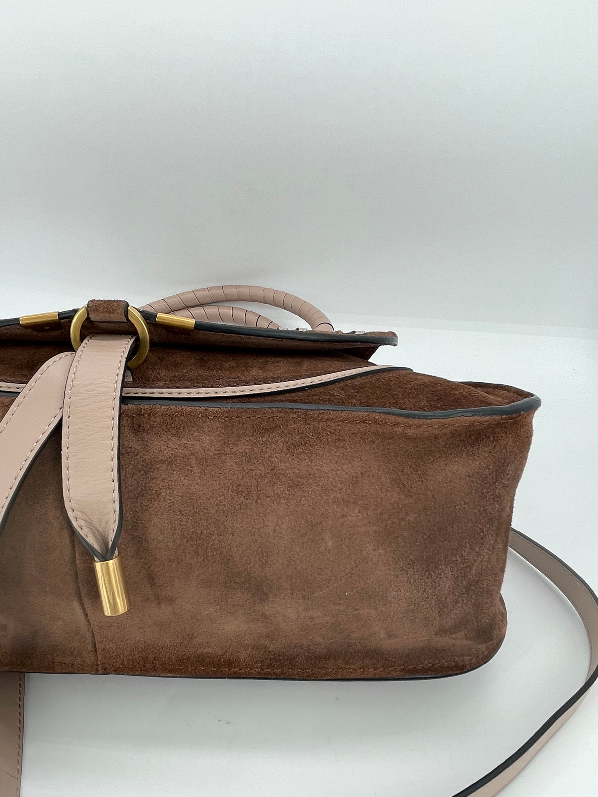 Preloved Chloe Marcie Two Handle Satchel Bag with Long Strap
