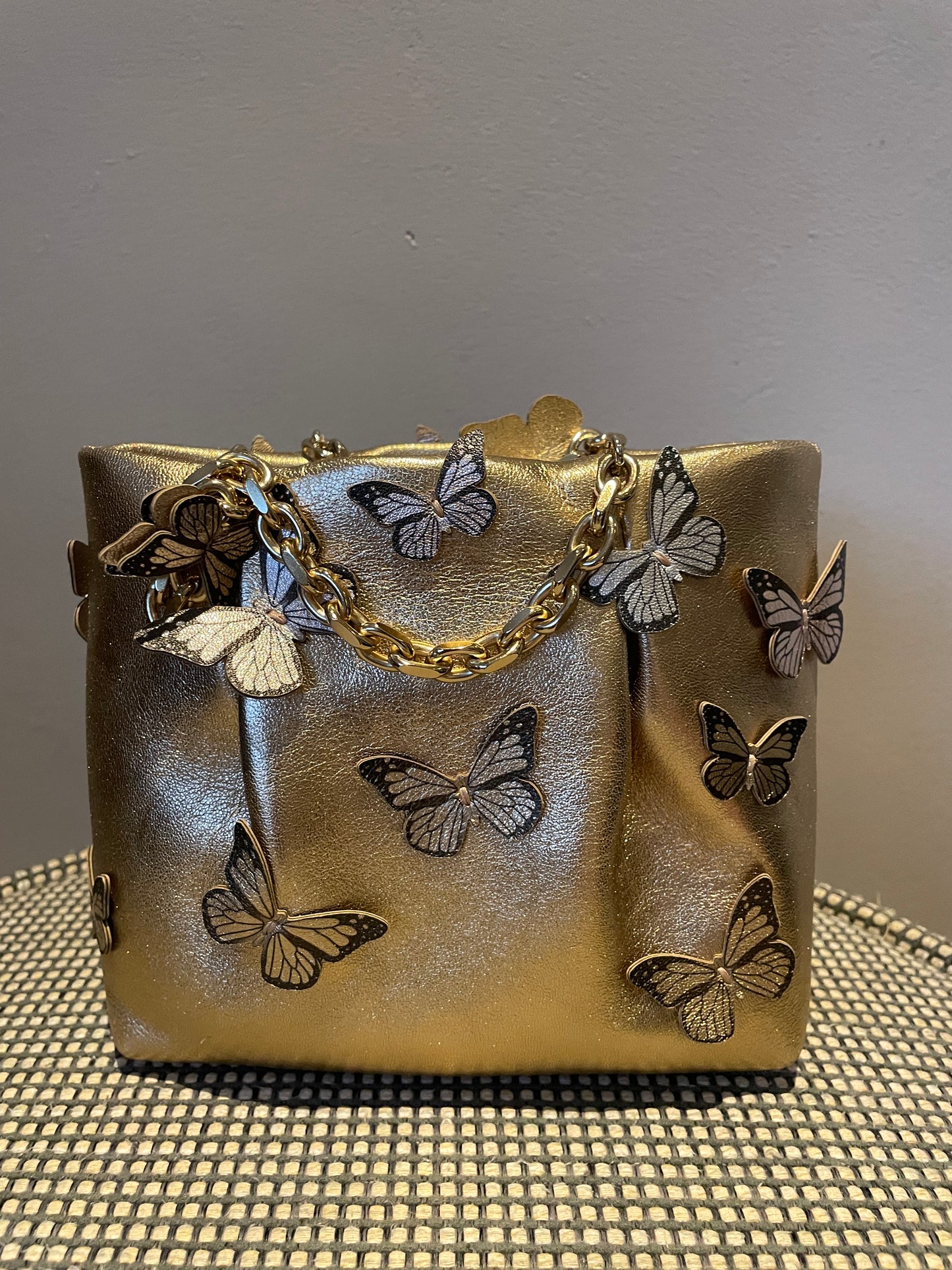 Preloved Aquazzura Papillion Tote Bag, Mini