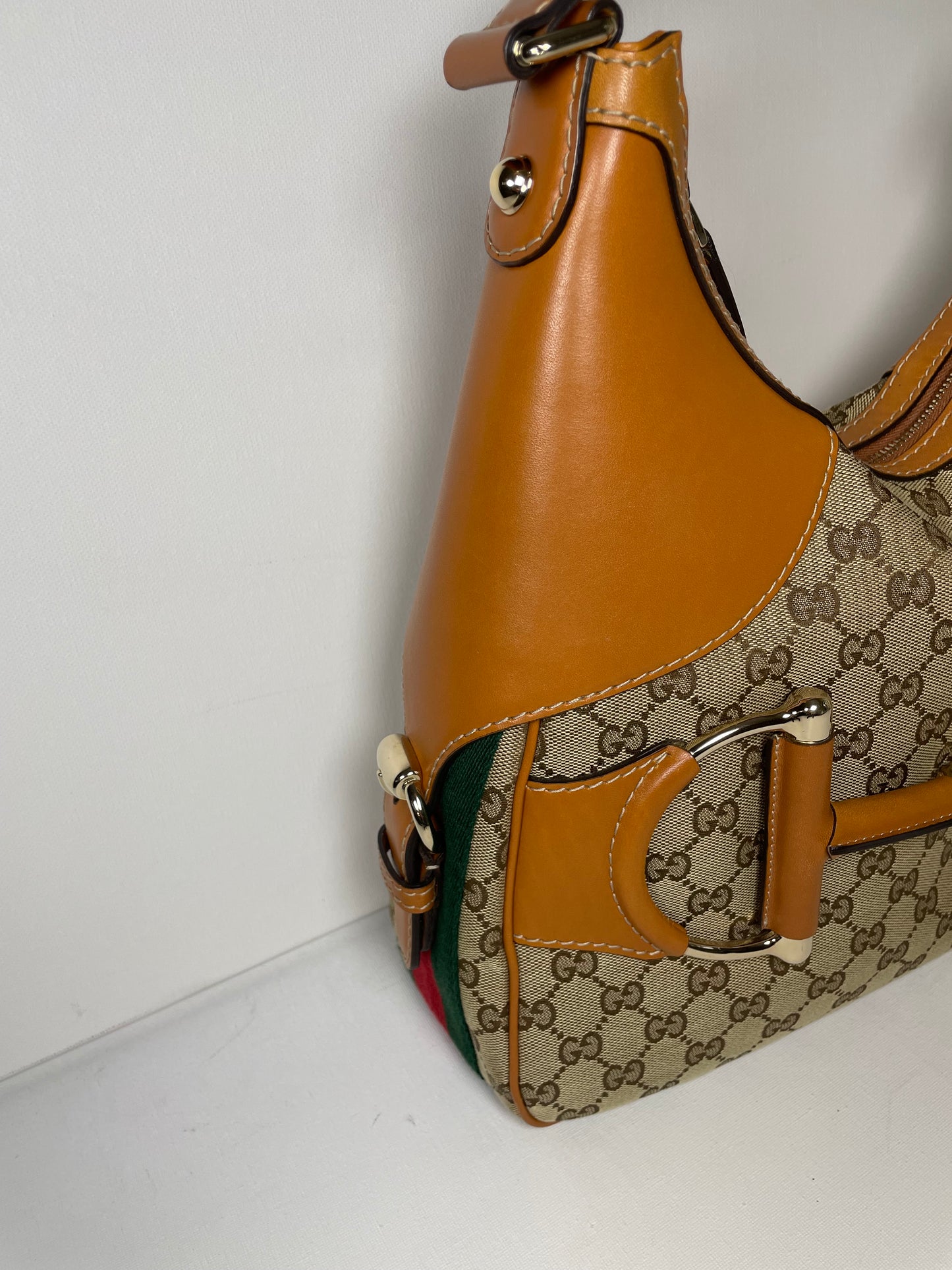 Preloved Gucci GG Heritage Horsebit Hobo Bag