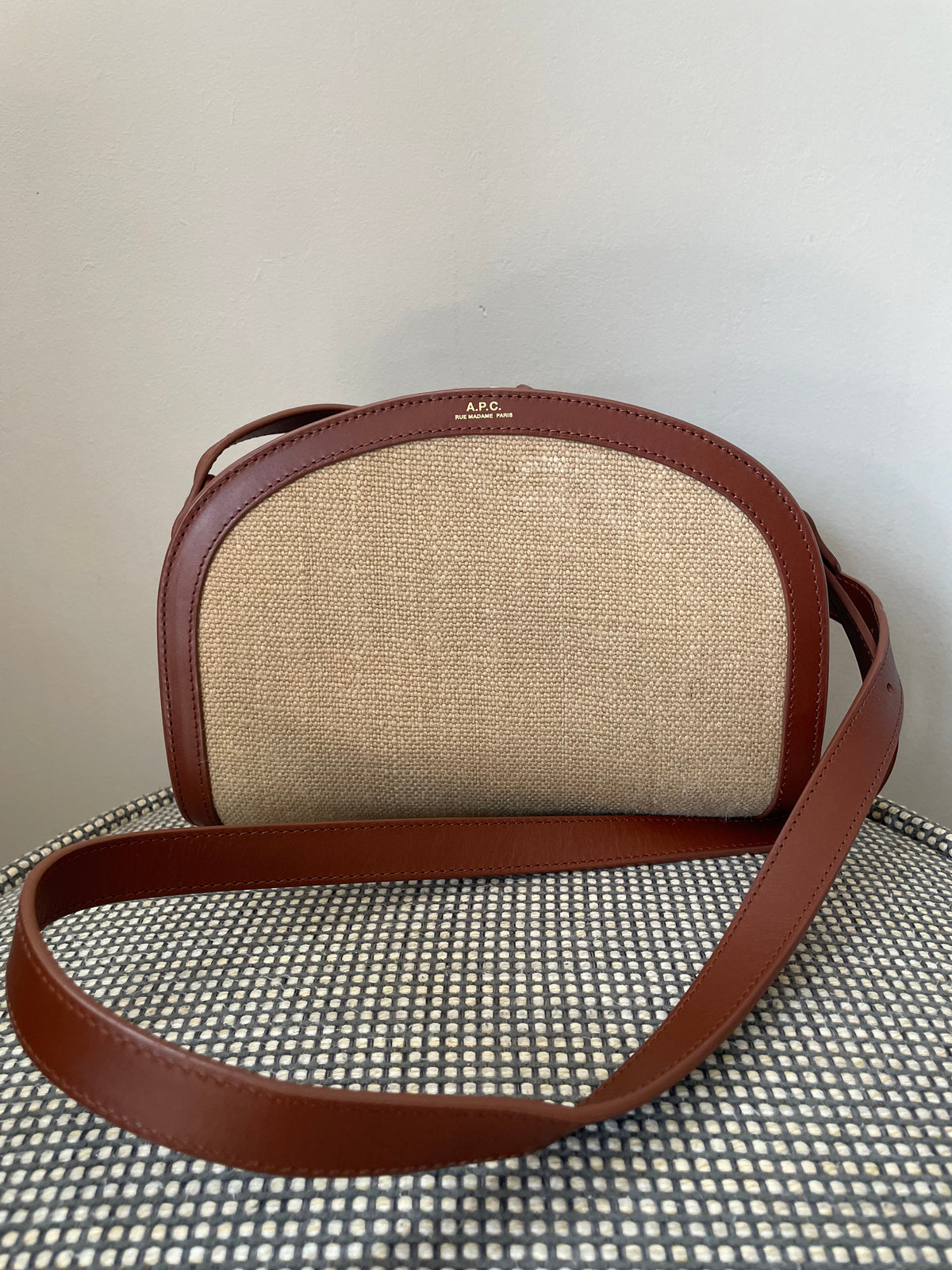 Preloved A.P.C Demi-Lune Crossbody Bag, Large