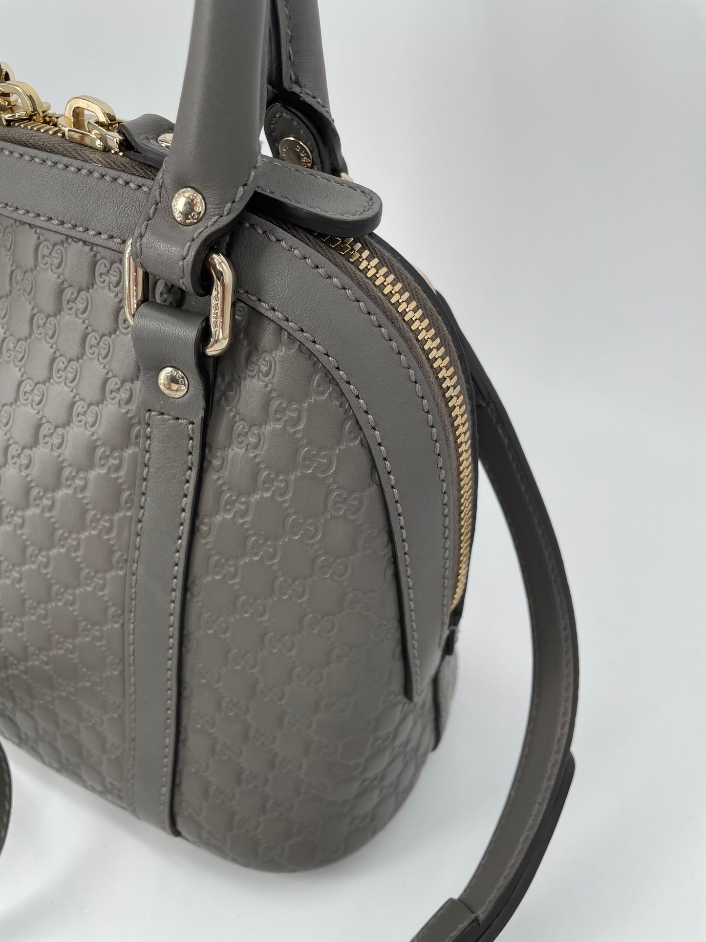 Preloved Gucci Guccissima Dome Shoulder Bag, Mini