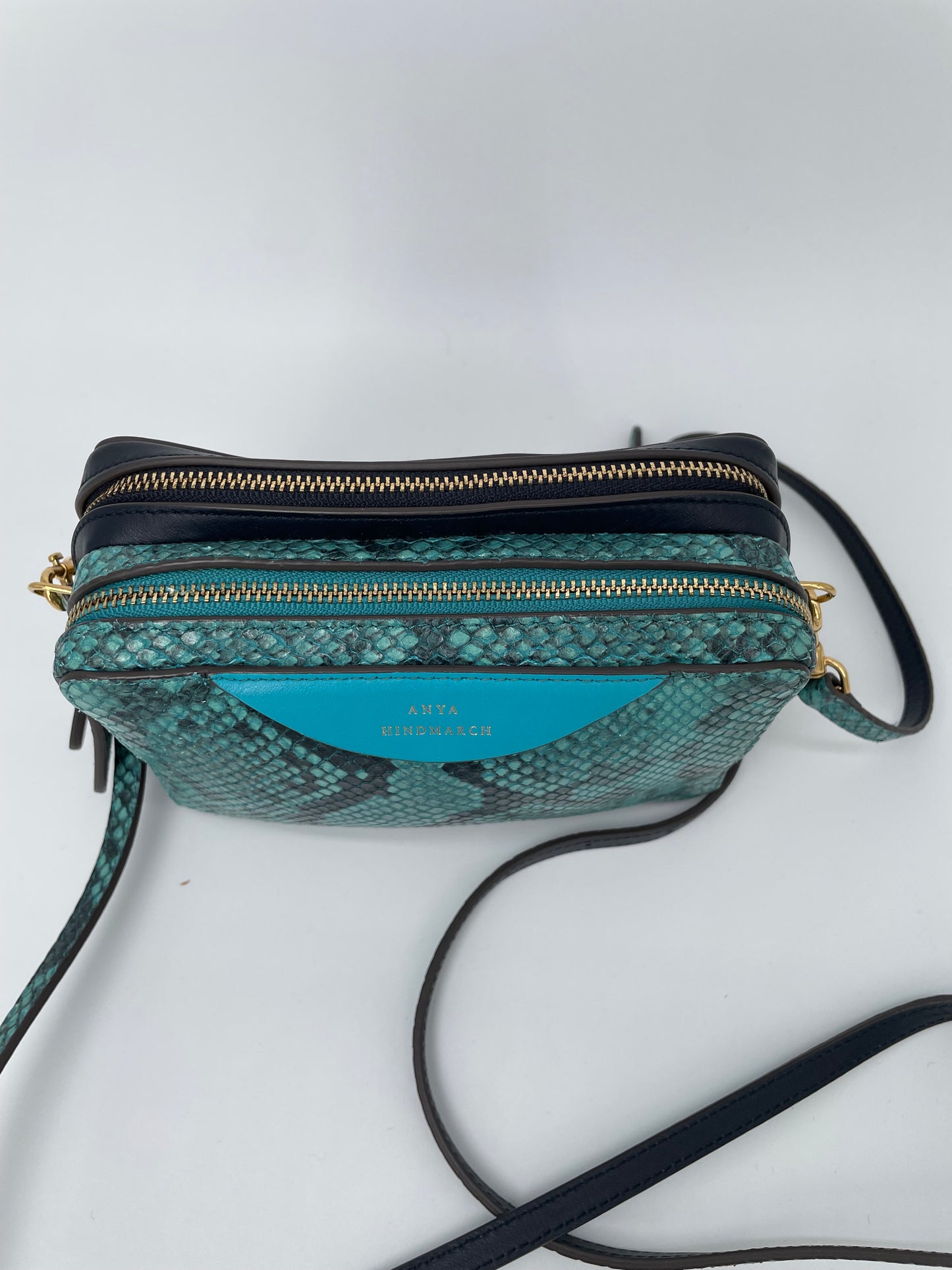 Preloved Anya Hindmarch Double Zip Crossbody Bag