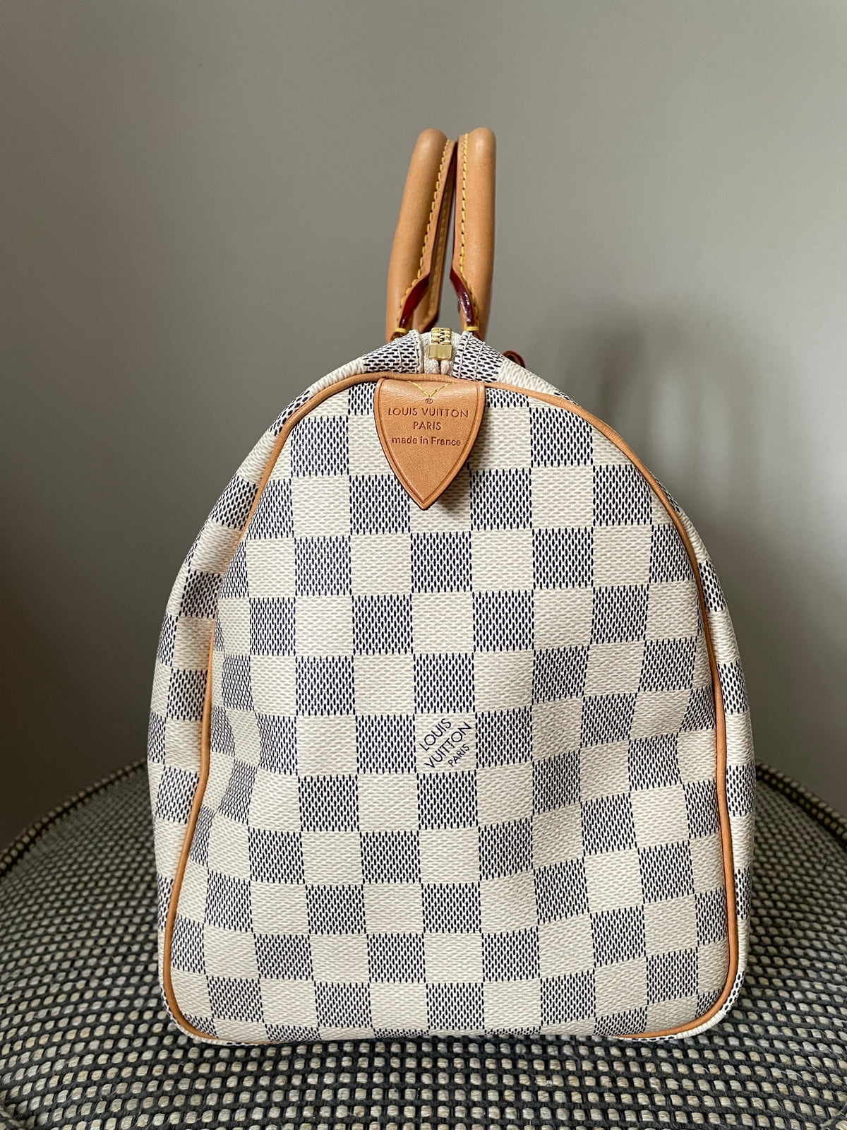 Preloved Louis Vuitton Damier Azur Speedy 30 Boston Bag