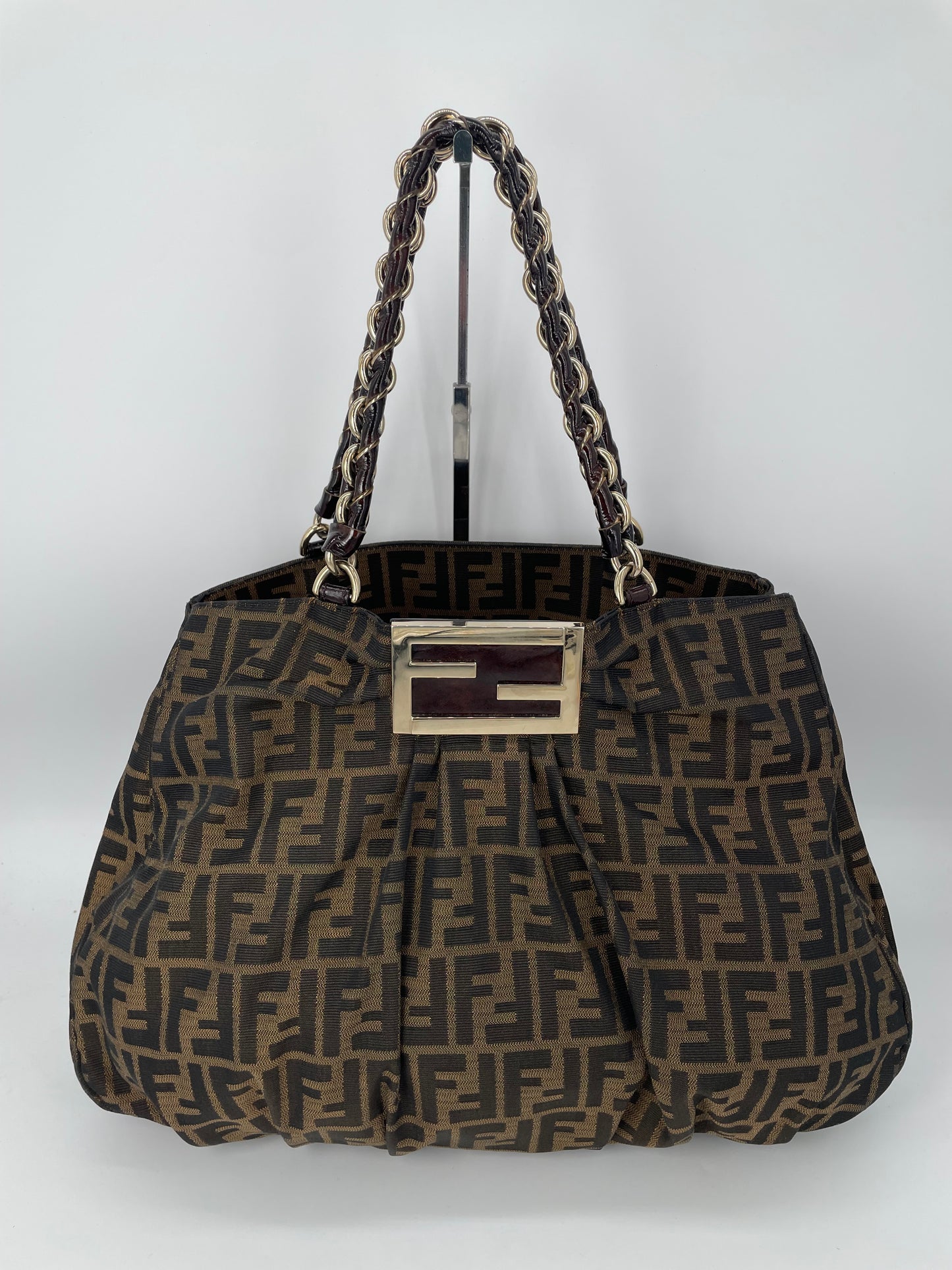 Preloved Fendi Zucca Mia Tote Bag, Large