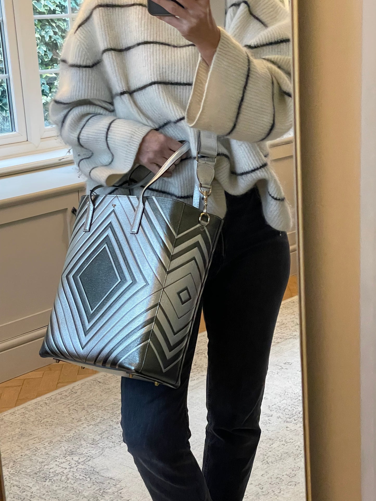 Preloved Anya Hindmarch Ebury Shopping Tote Bag