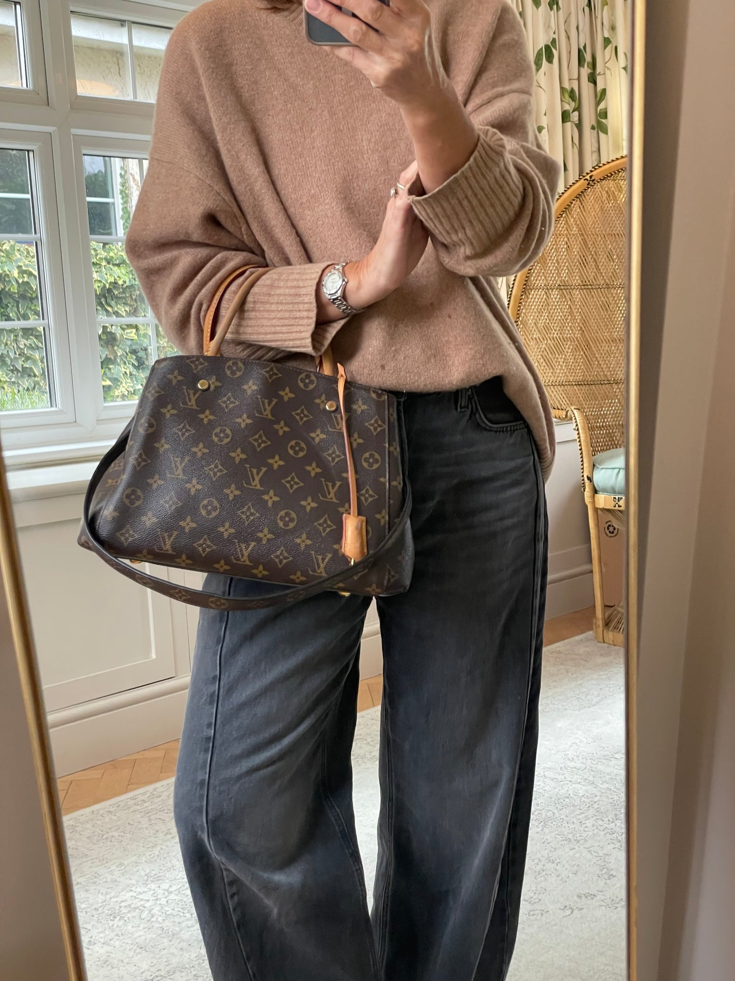 Preloved Louis Vuitton Montaigne Tote Bag, MM