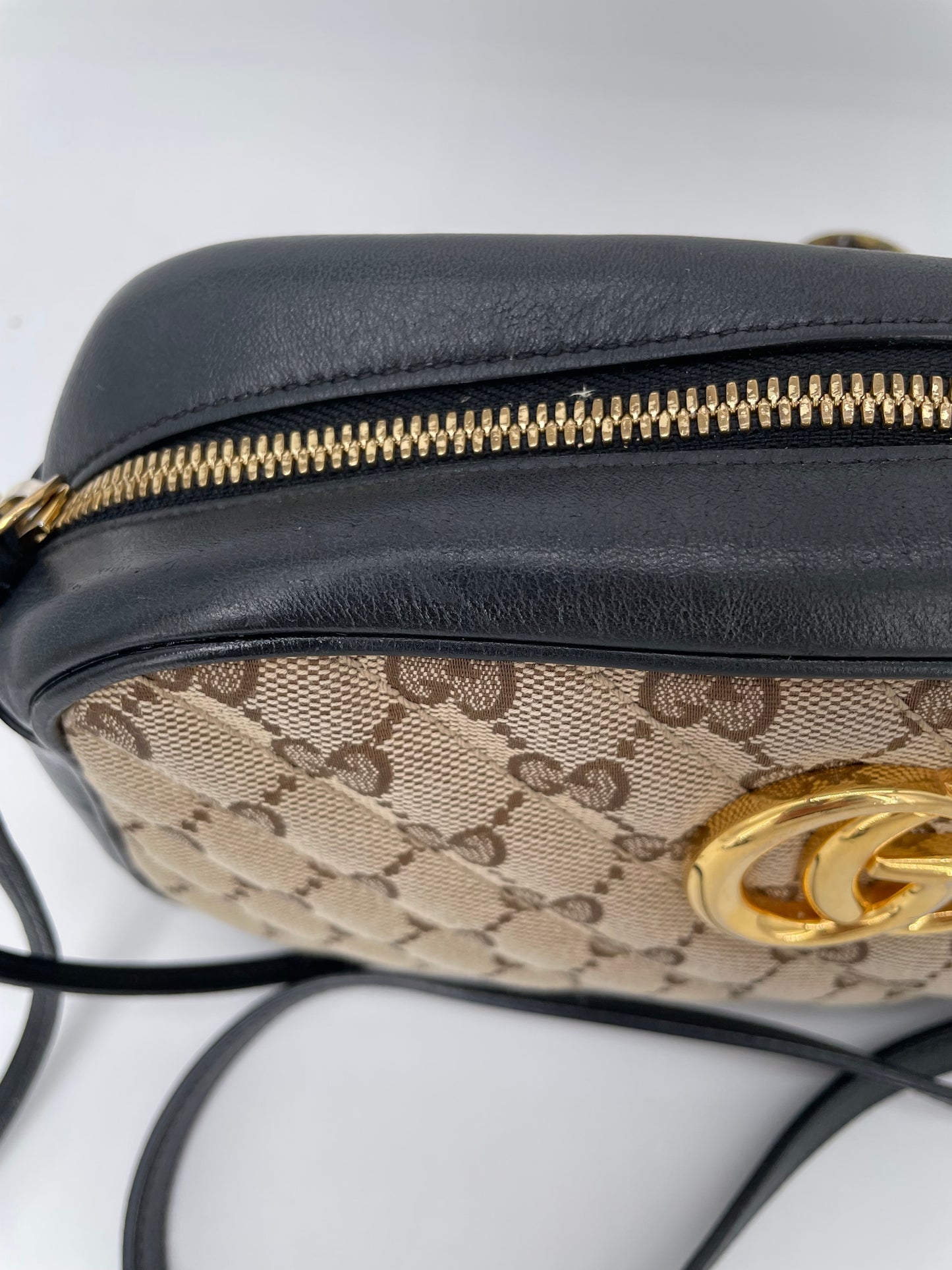 Preloved Gucci Matelasse Diagonal GG Marmont Bag, Small