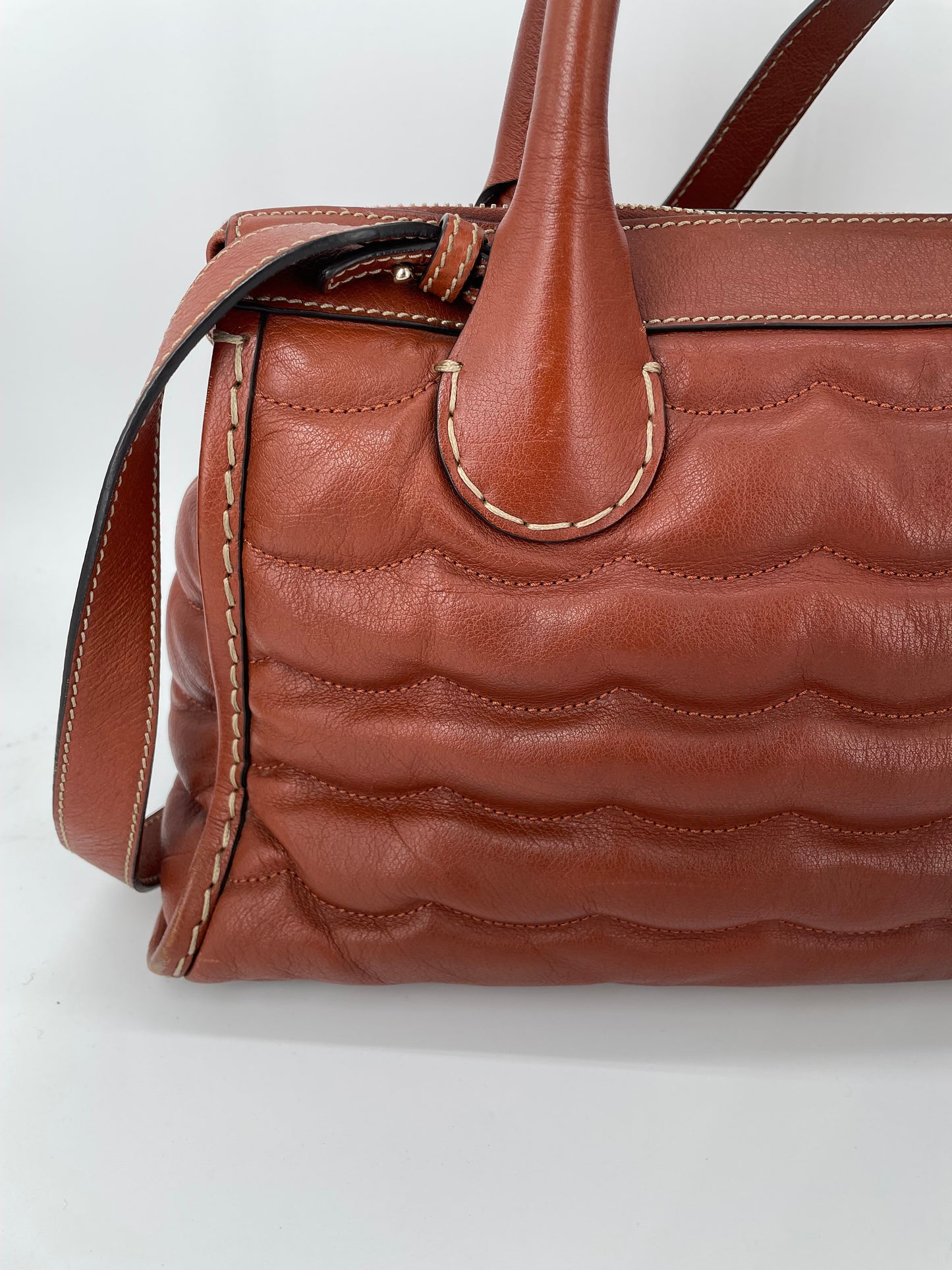 Preloved Chloe Edith Satchel Tote Bag, Medium