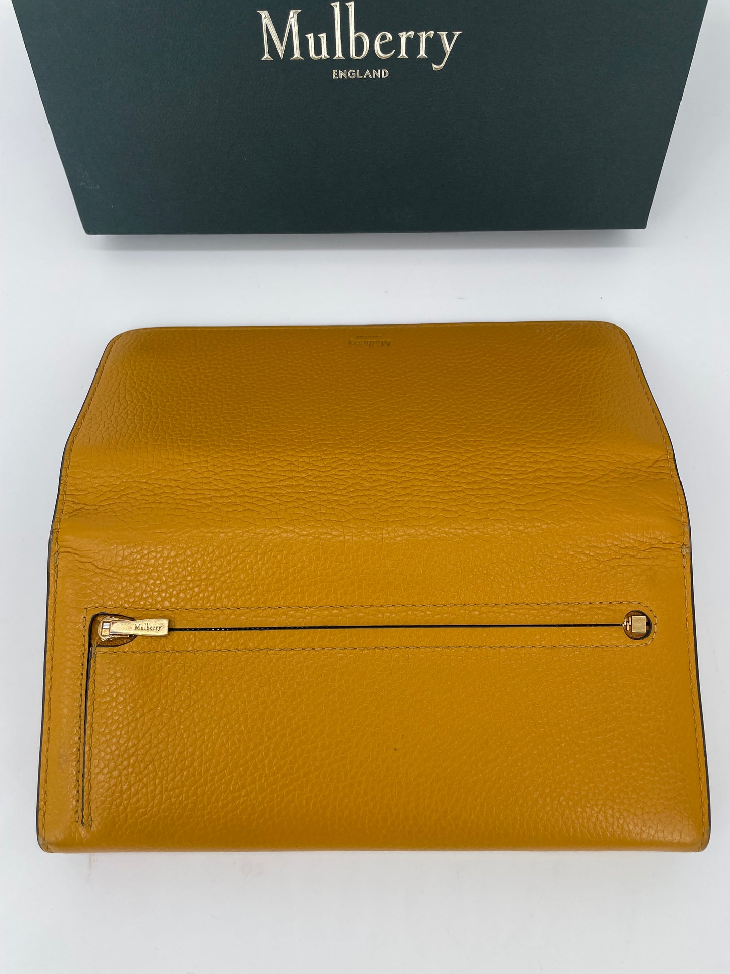 Preloved Mulberry Continental Small Classic Grain Wallet