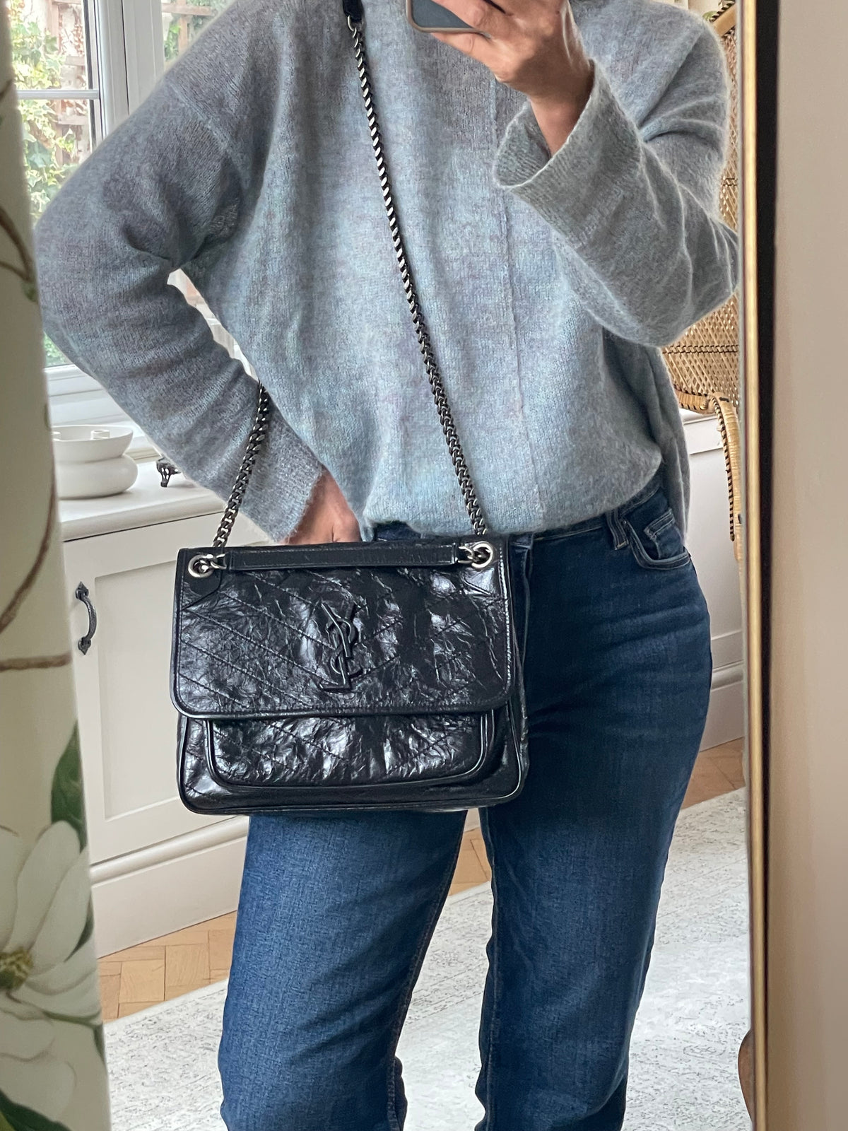 Preloved Saint Laurent Niki Shoulder Bag, Medium