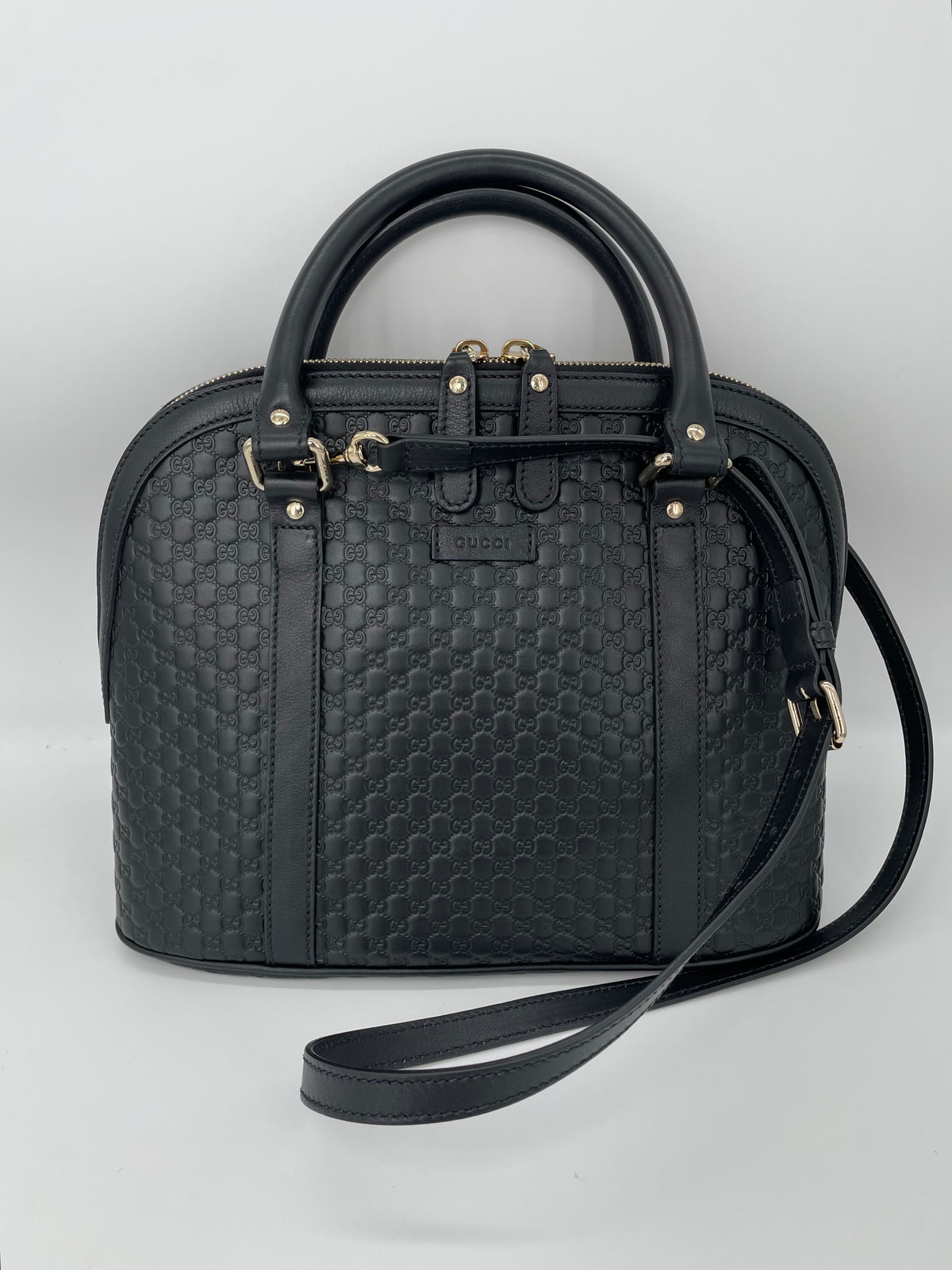 Preloved Gucci Guccissima  Dome Shoulder Bag, Medium