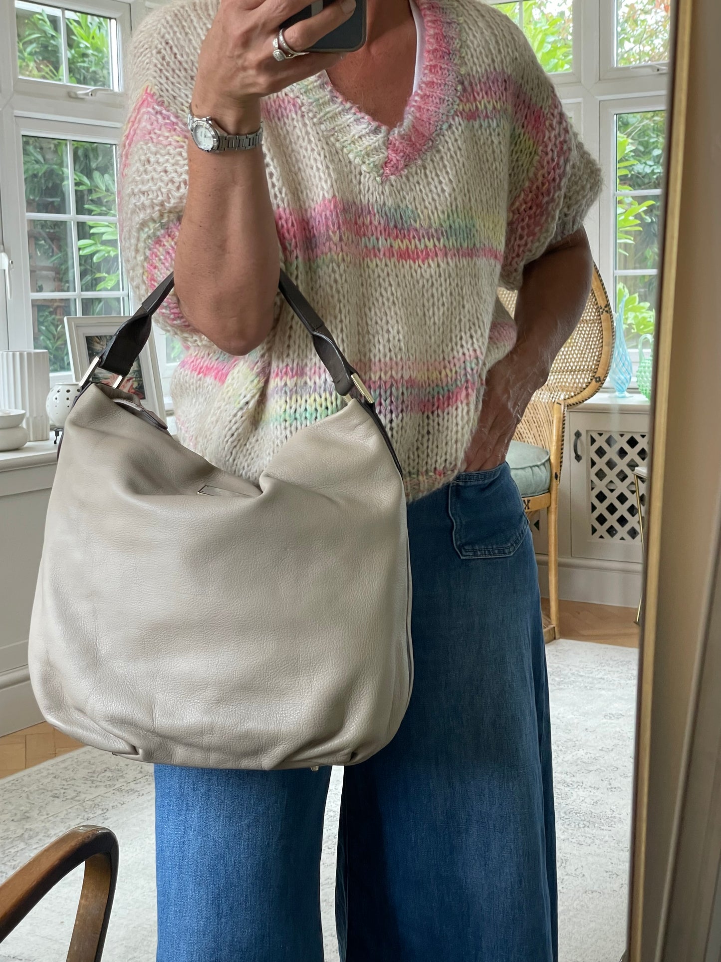 Preloved Anya Hindmarch Top Handle Shoulder Bag