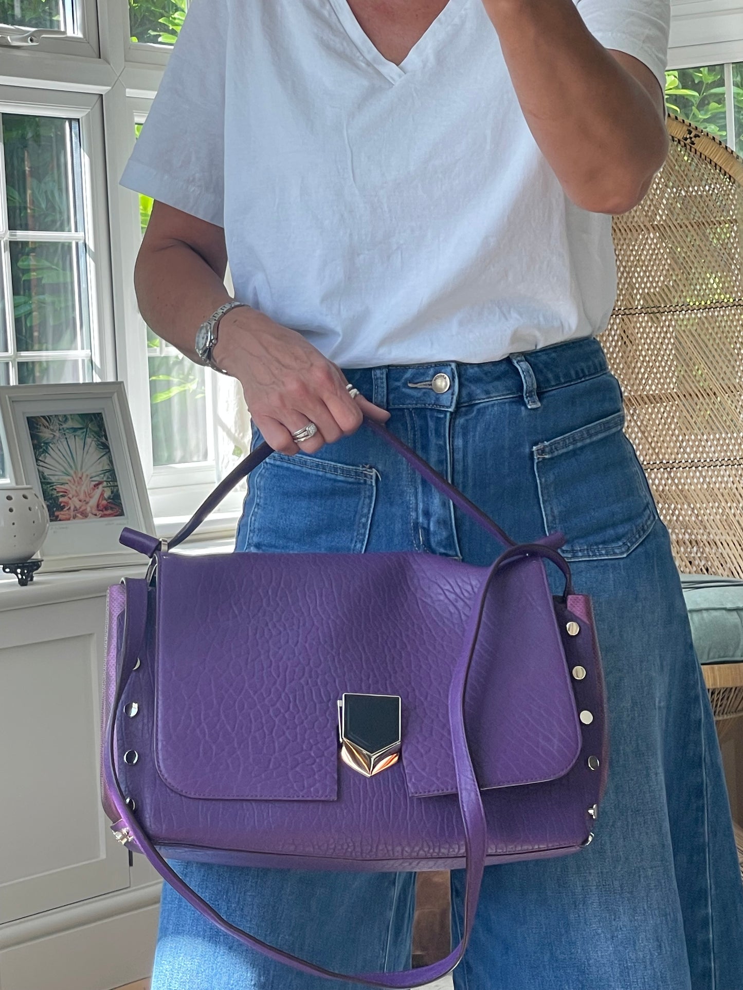 Preloved Jimmy Choo Lockett Shoulder Bag