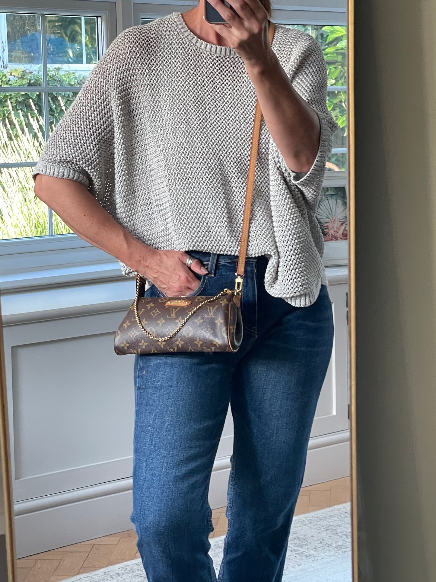 Preloved Louis Vuitton Monogram Canvas Eva Clutch/Crossbody Bag
