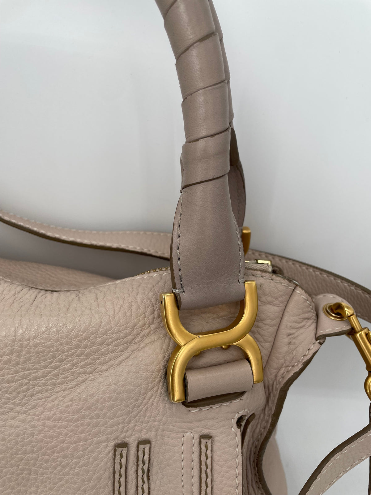 Preloved Chloe Marcie Two Handle Satchel Bag with Long Strap