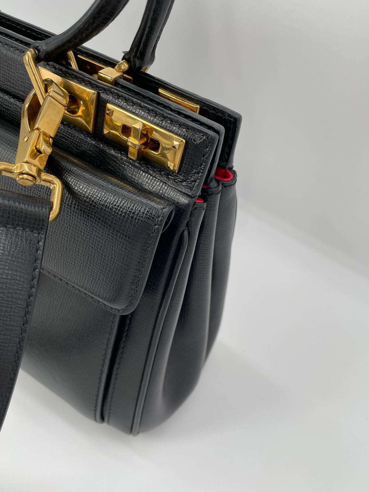 Preloved Valentino Garavani Rockstud Alcove Top-Handle Bag, medium